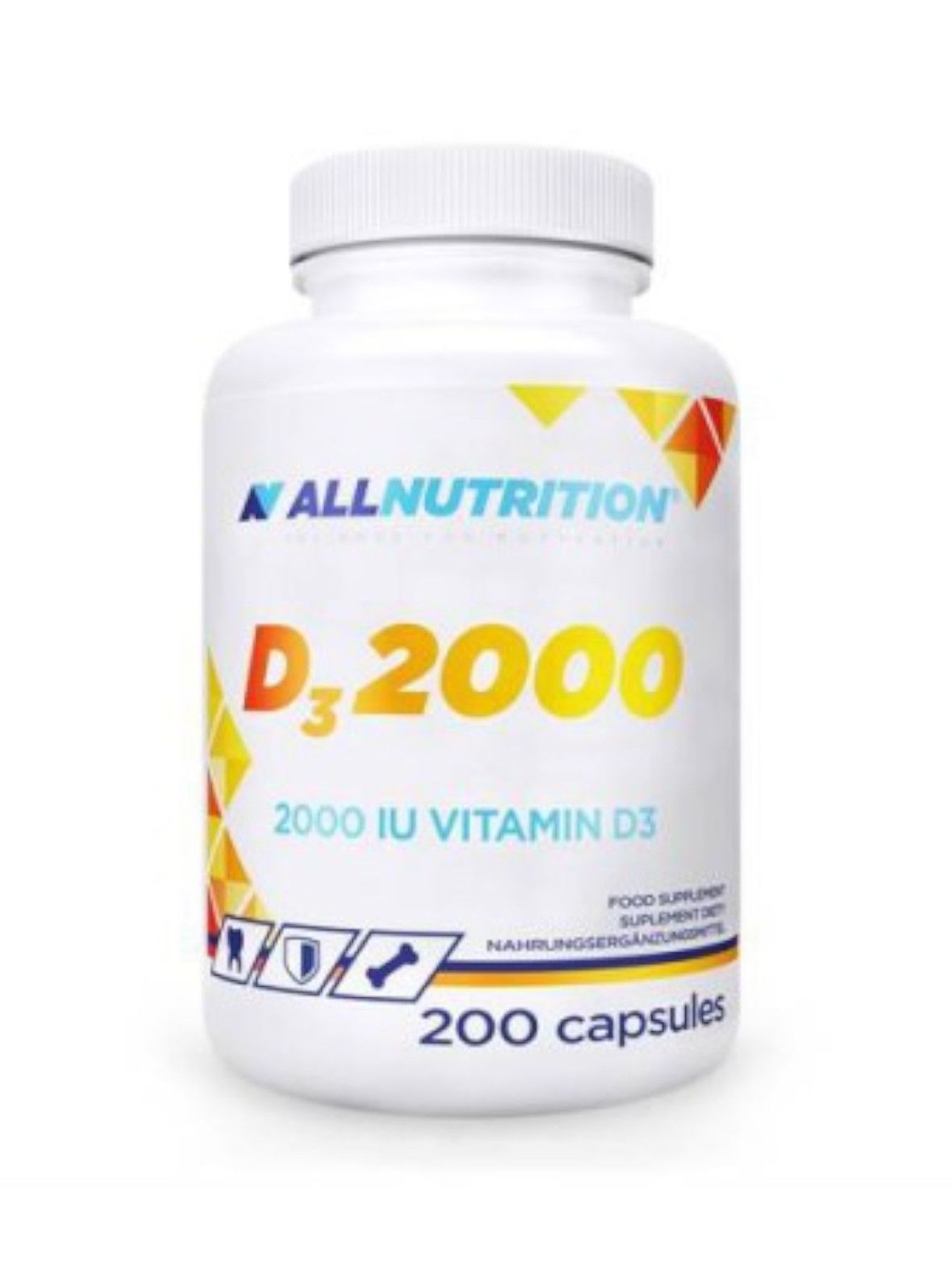Suplementy diety - Allnutrition Witamina D3 2000 - 200 kapsułek