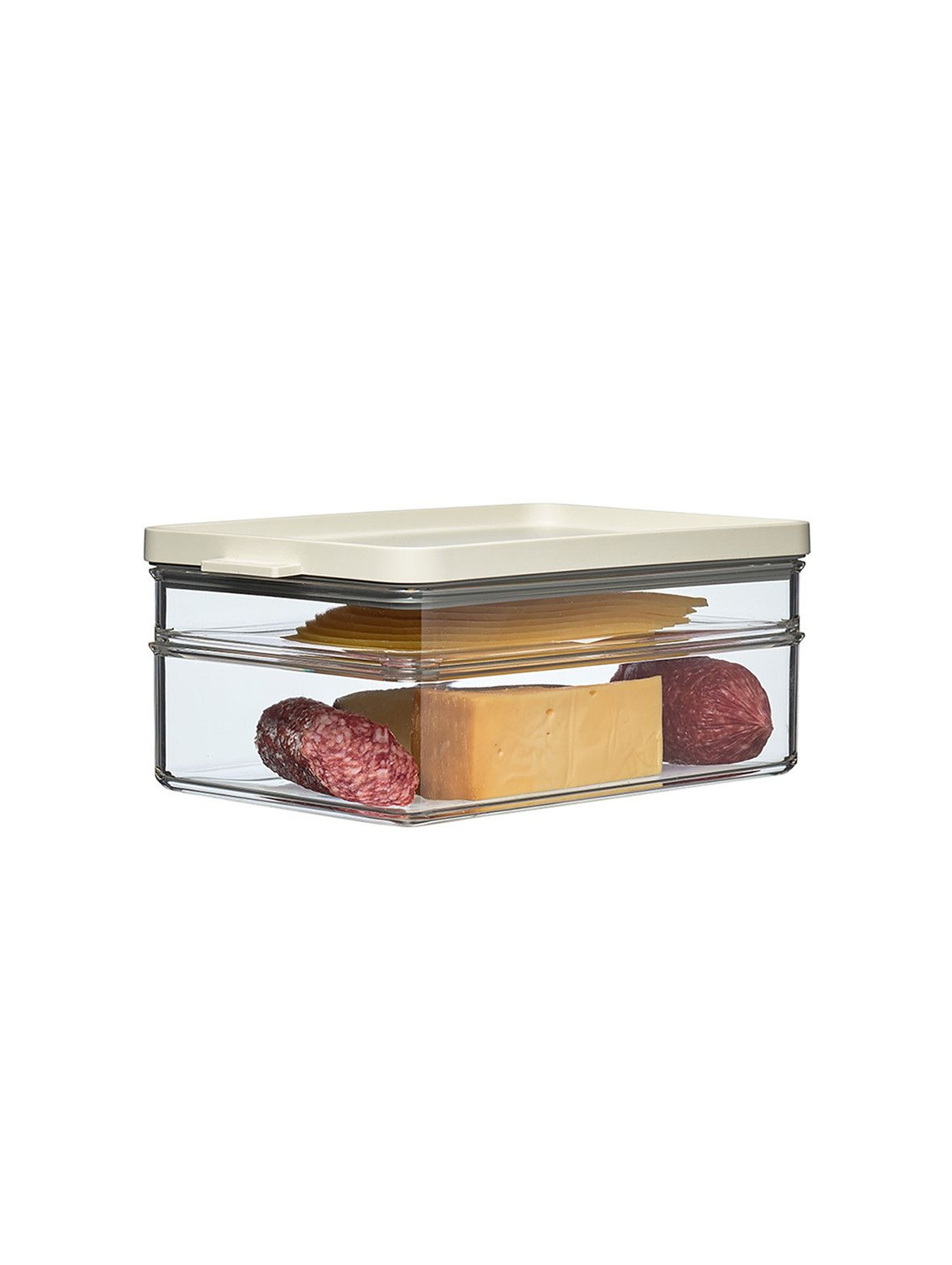 Pojemnik na wędliny i sery OMNIA 2-poziomowy WHITE