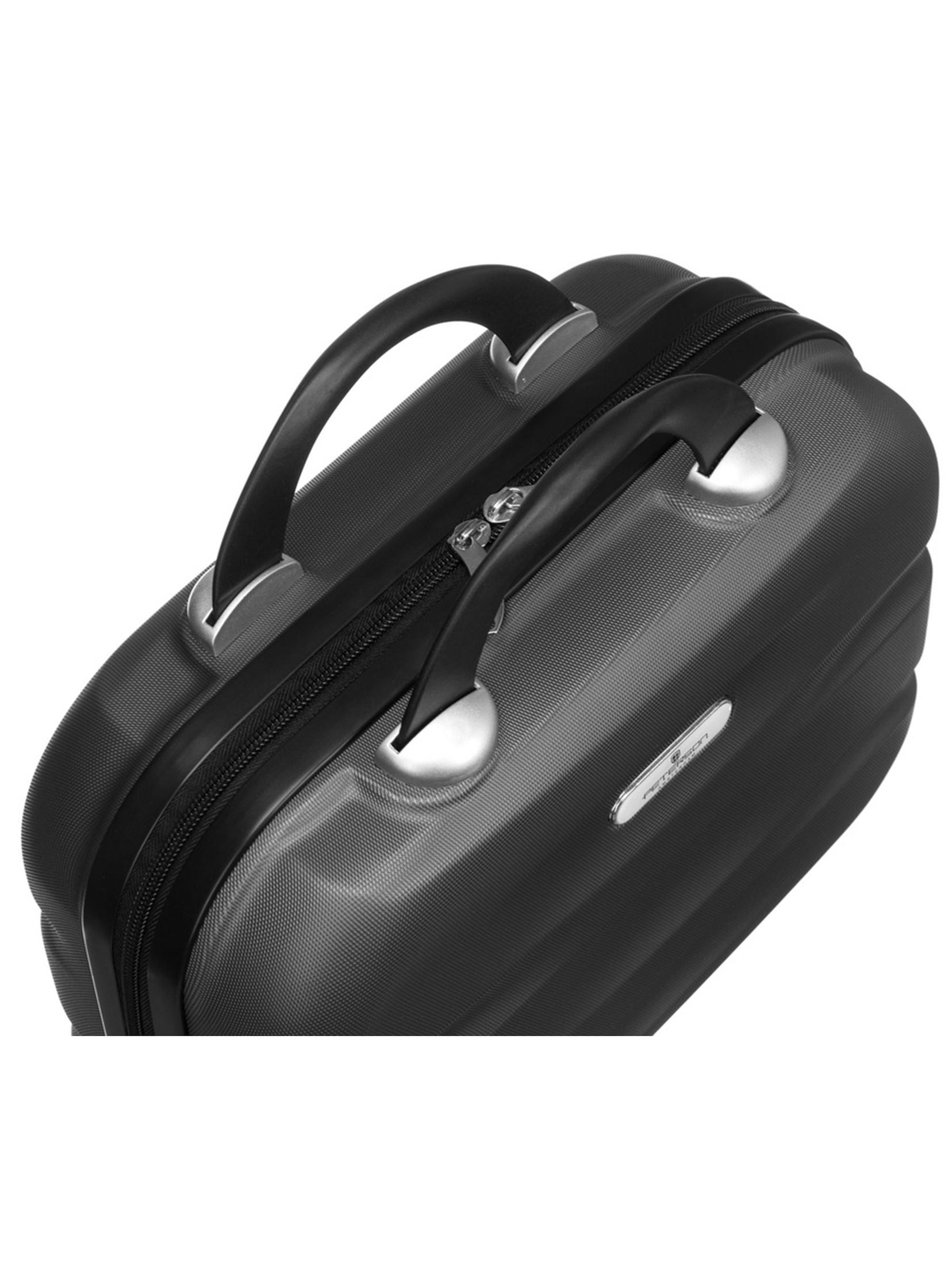 Podróżny kuferek z uchwytem na walizkę — Peterson szary unisex