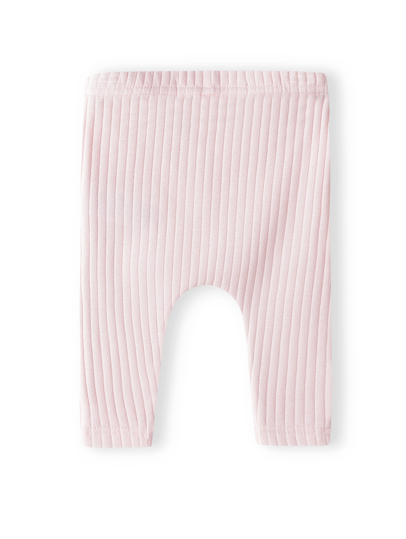 Komplet niemowlęcy- białe body w tęcze + różowe legginsy