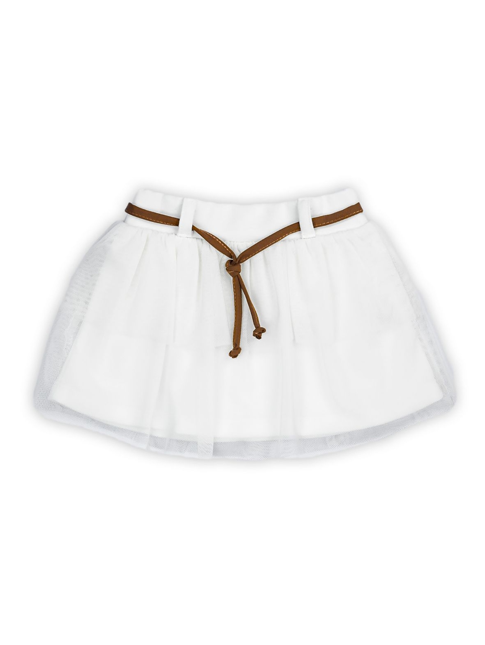 Tiulowa spódnica dla dziewczynki - biały
