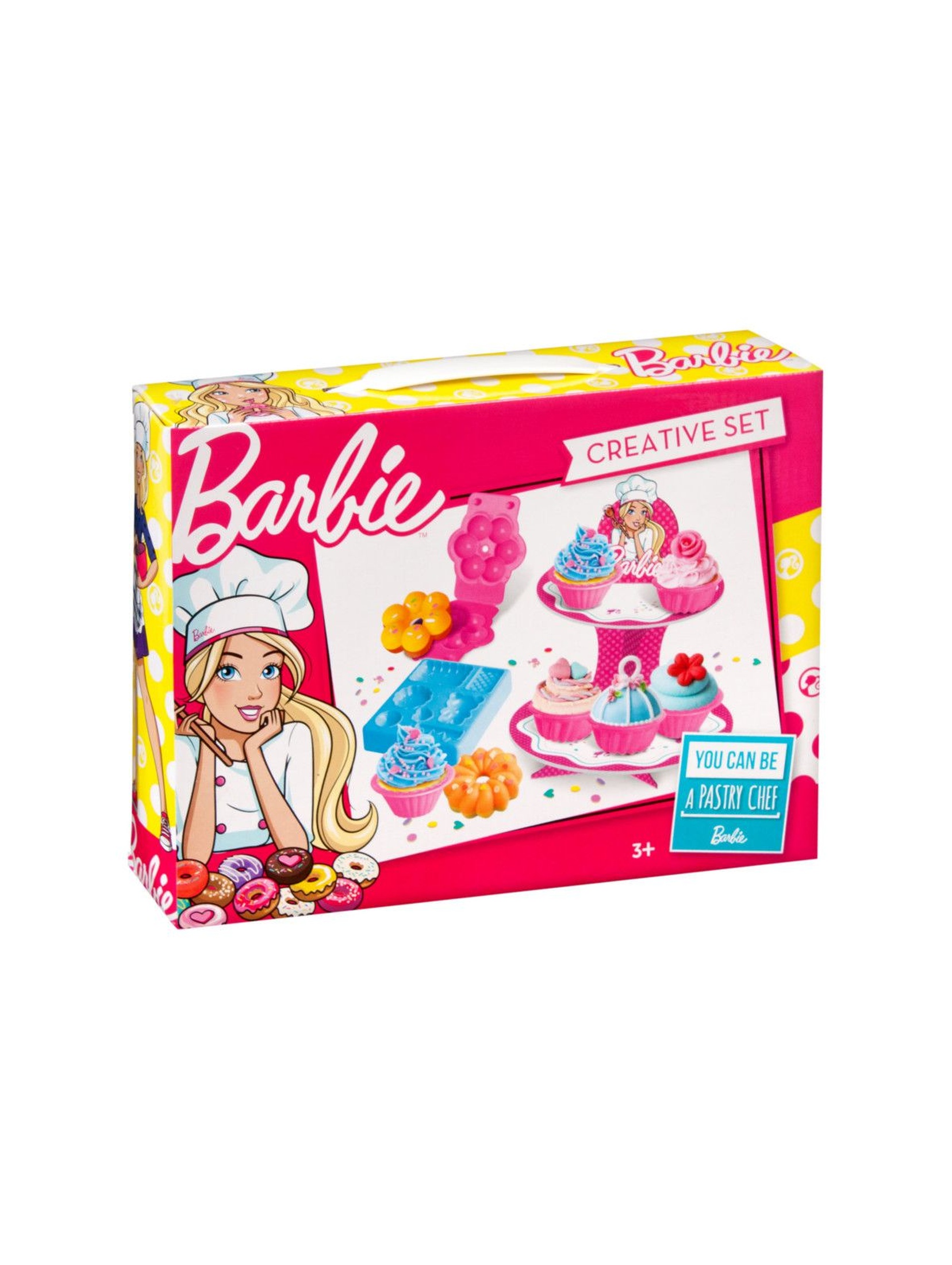 Barbie masa plastyczna- babeczki