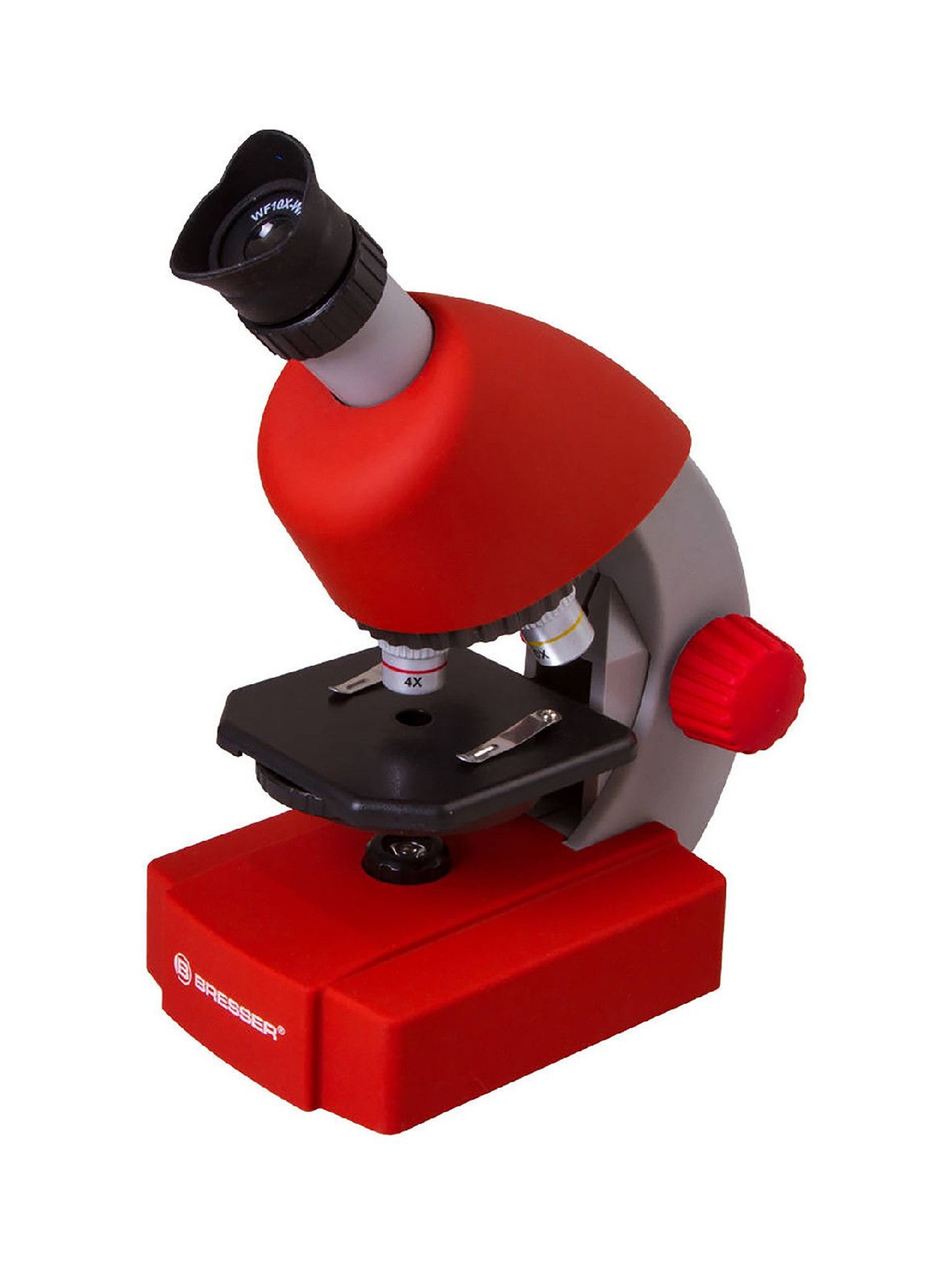 Mikroskop dla dzieci Bresser Junior - czerwony