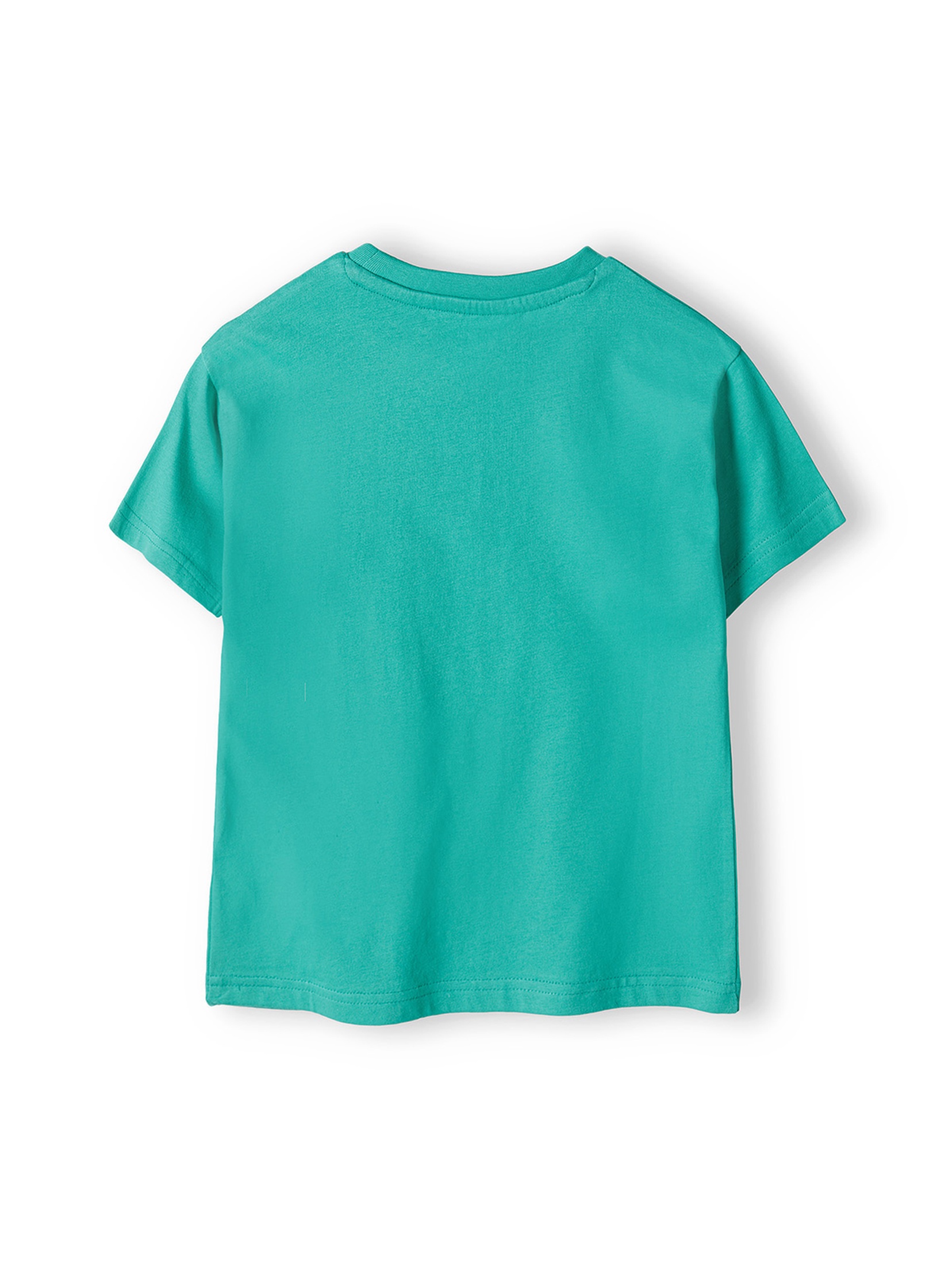 Zielona koszulka bawełniana dla niemowlaka z nadrukiem