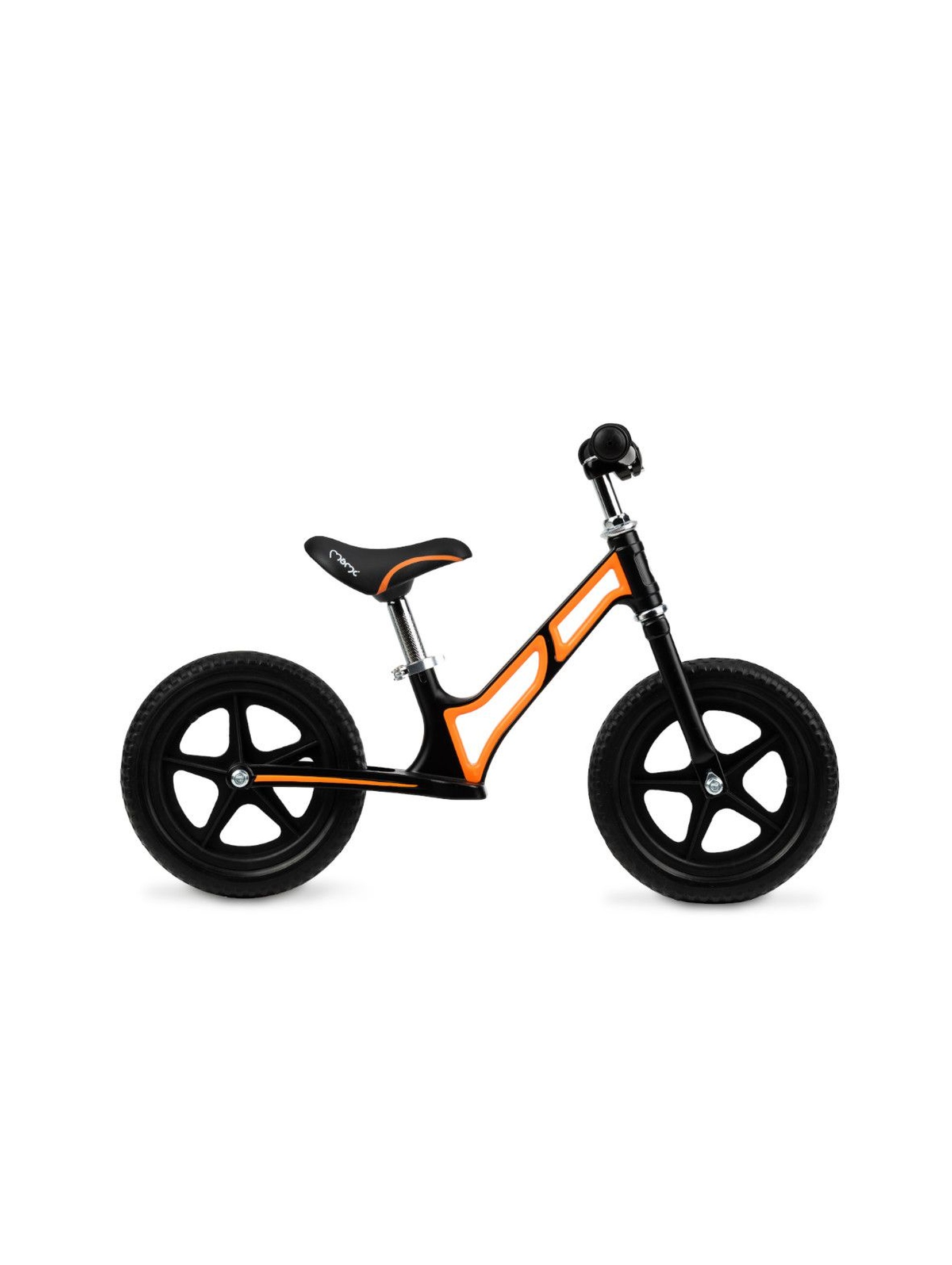 MoMi MOOV superlekki magnezowy rowerek biegowy pomarańczowy