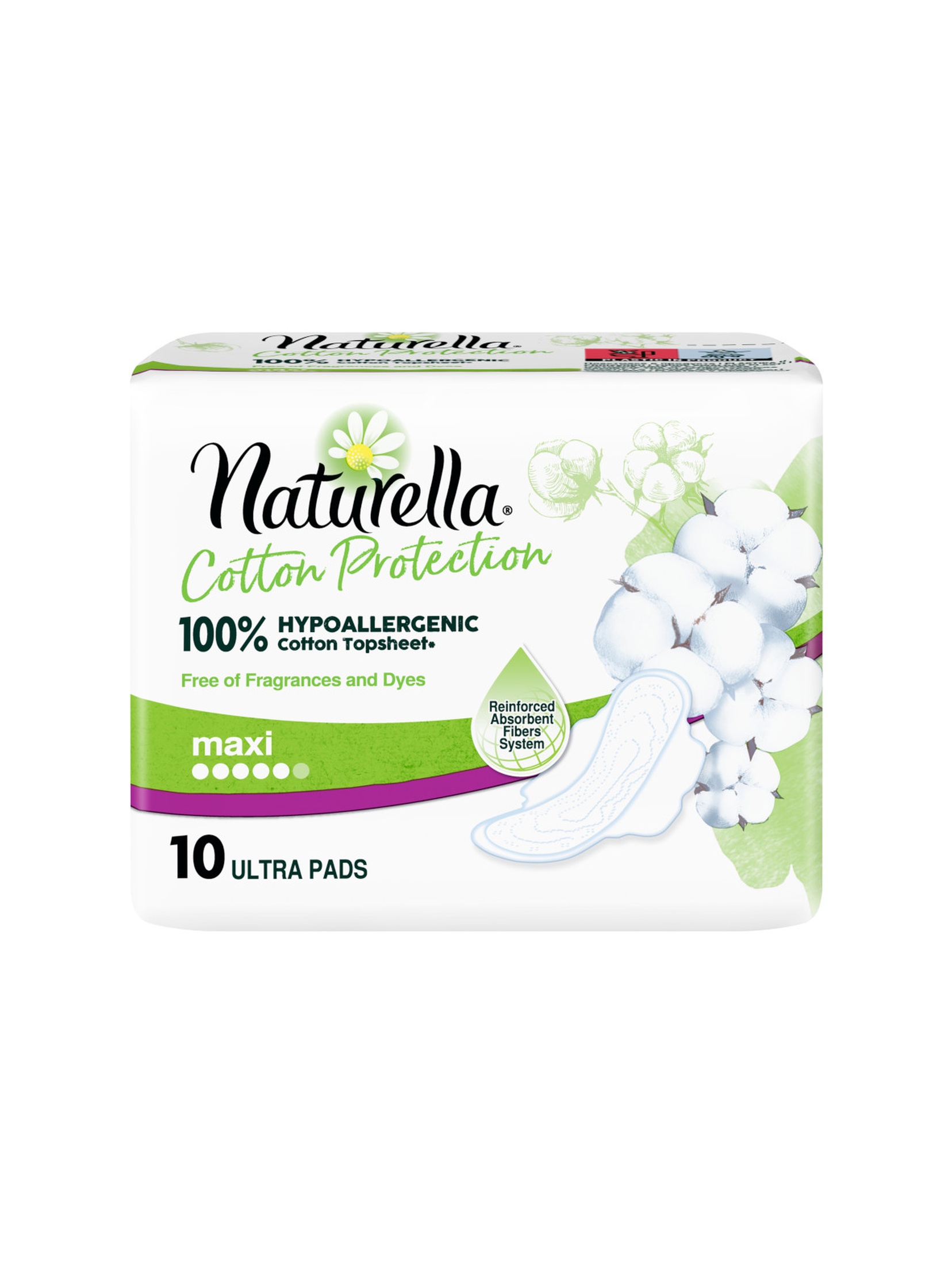 Naturella Cotton Protection Ultra Maxi Podpaski ze skrzydełkami x10