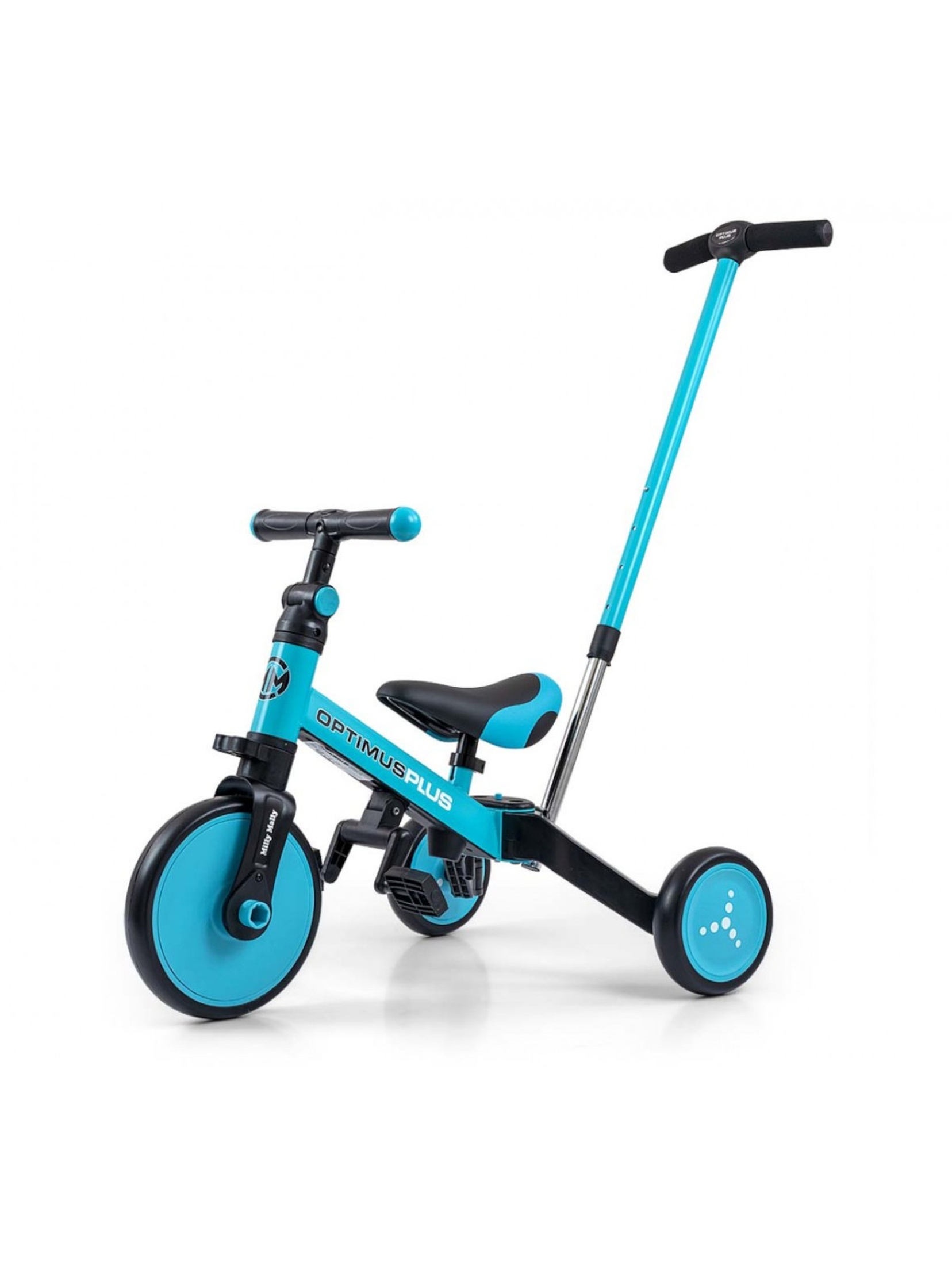 Rowerek Ride On - Bike 4w1 Optimus Plus - niebieski