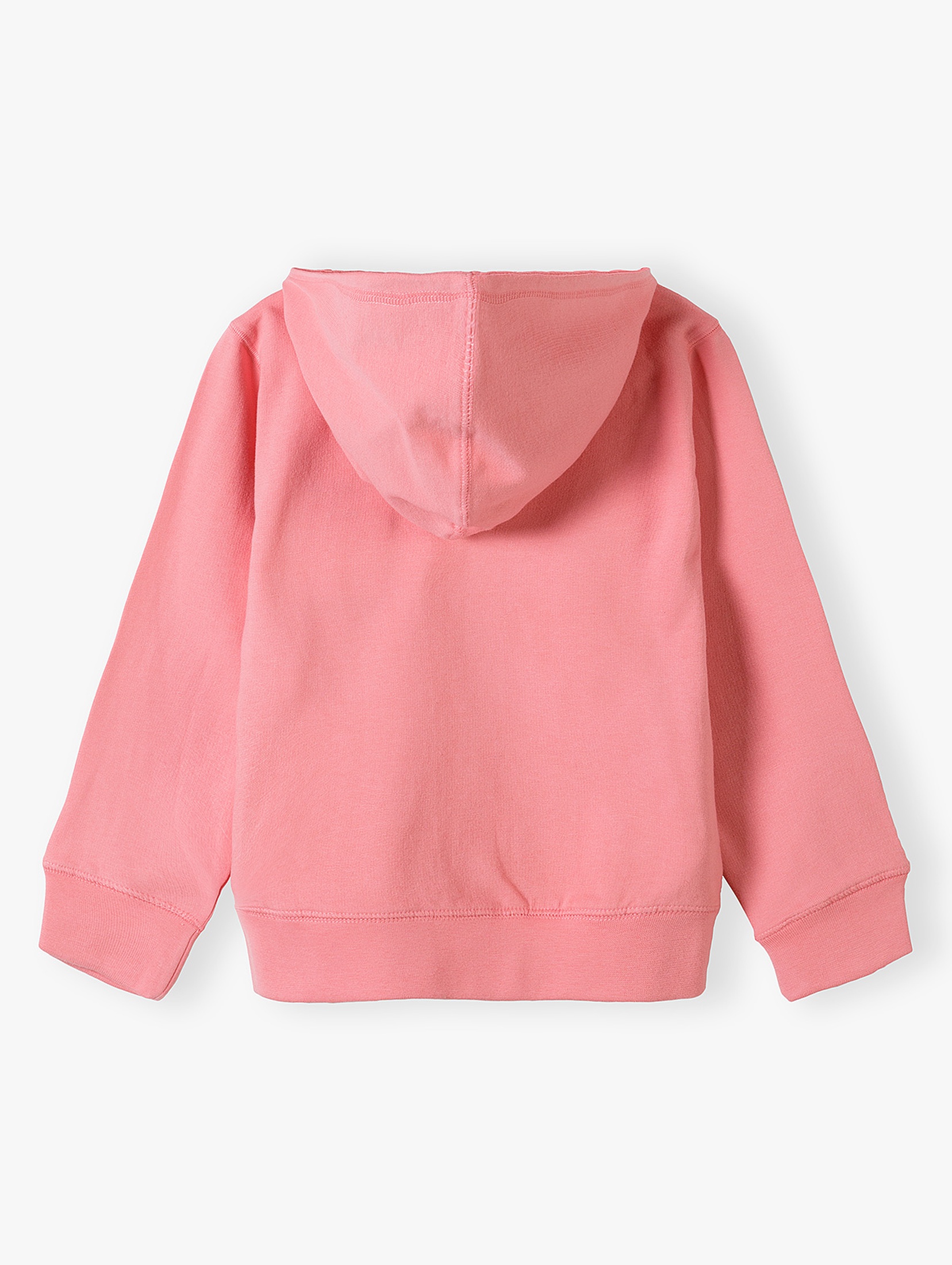 Różowa bluzka dla dziewczynki z kapturem