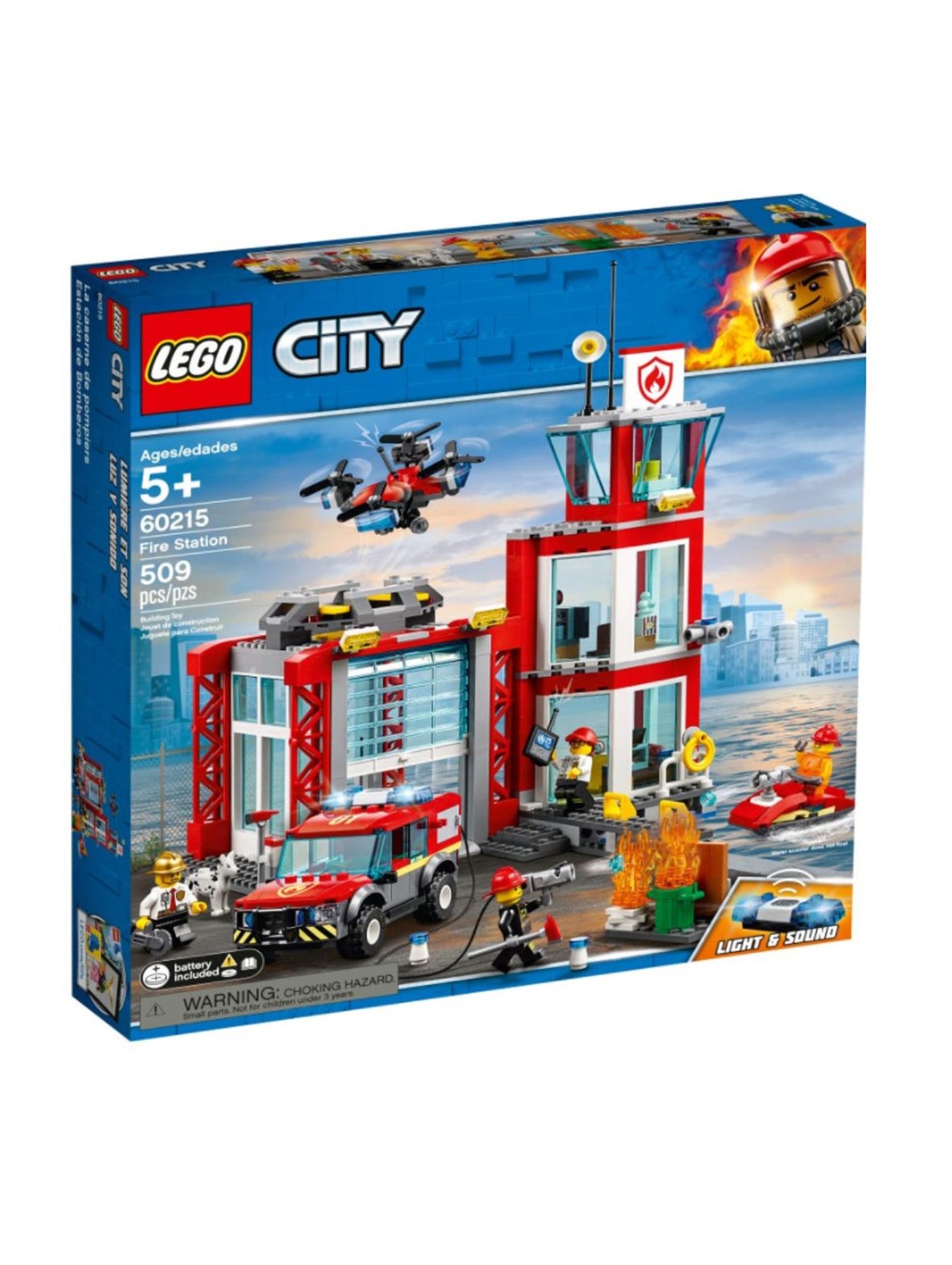 Lego City 60215 - Remiza strażacka - 509 elementów wiek 5+