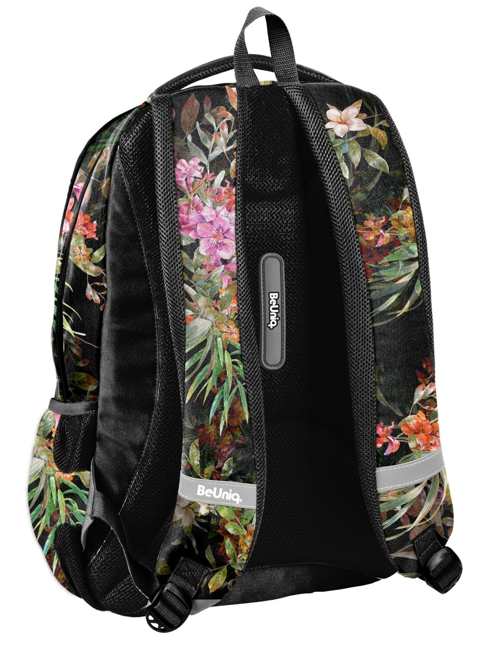 Plecak szkolny w kwiatowy wzór