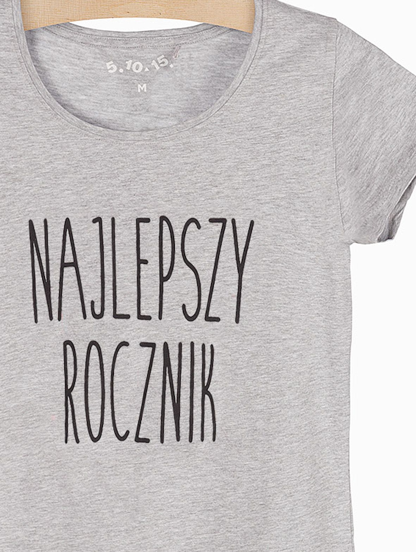 T-shirt damski z napisem - Najlepszy Rocznik
