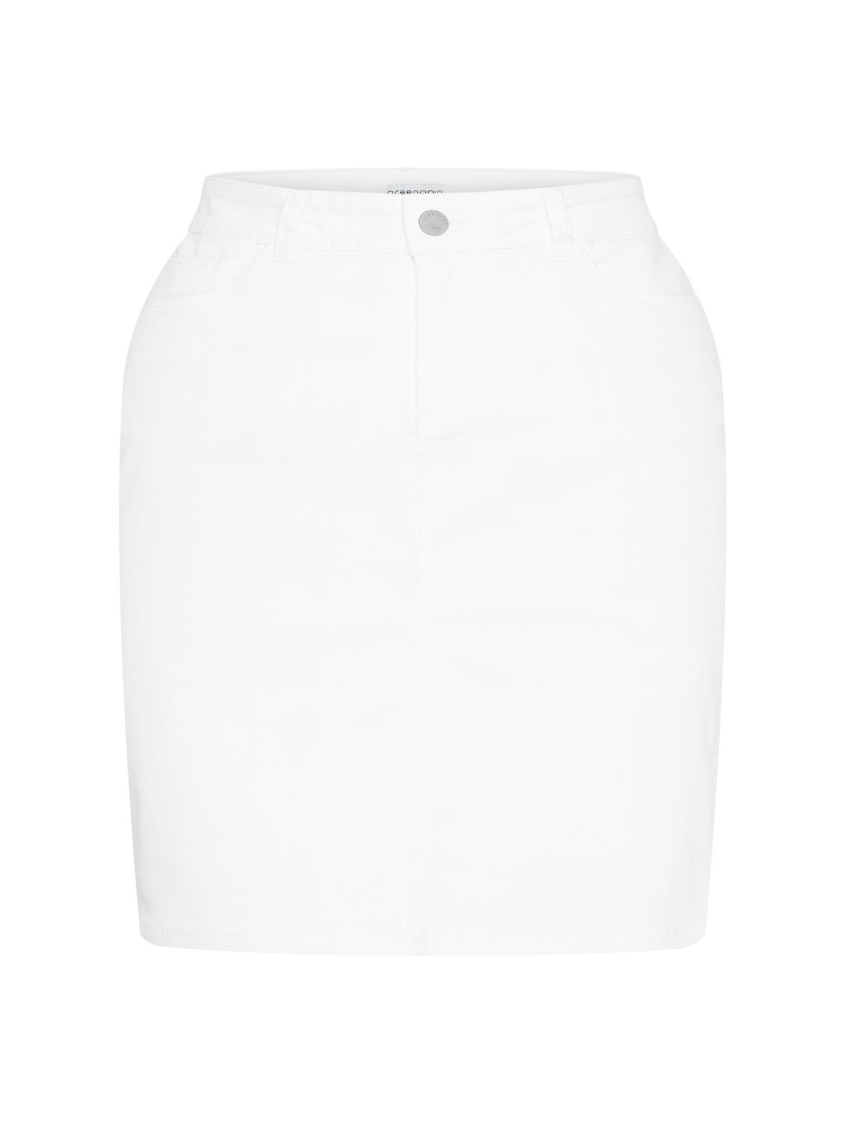 Biała ołówkowa spódnica damska