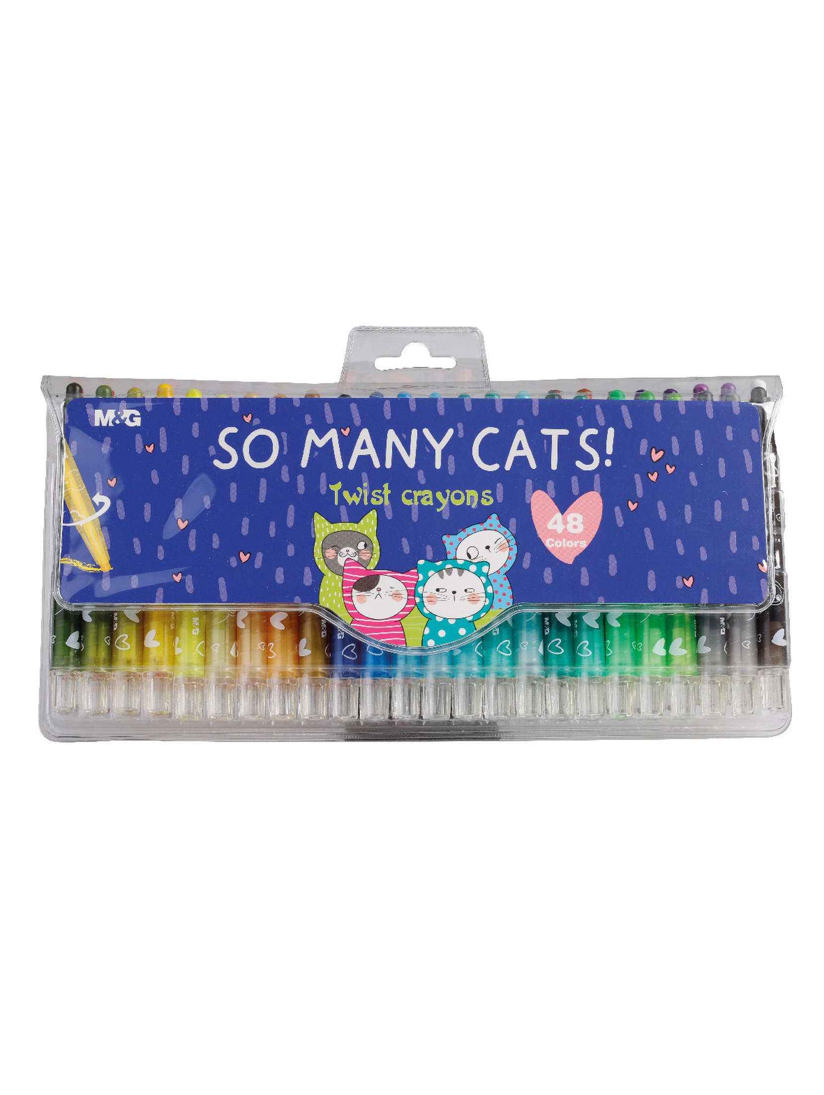 Kredki twistery So Many Cats - wykręcane - 48 kolorów