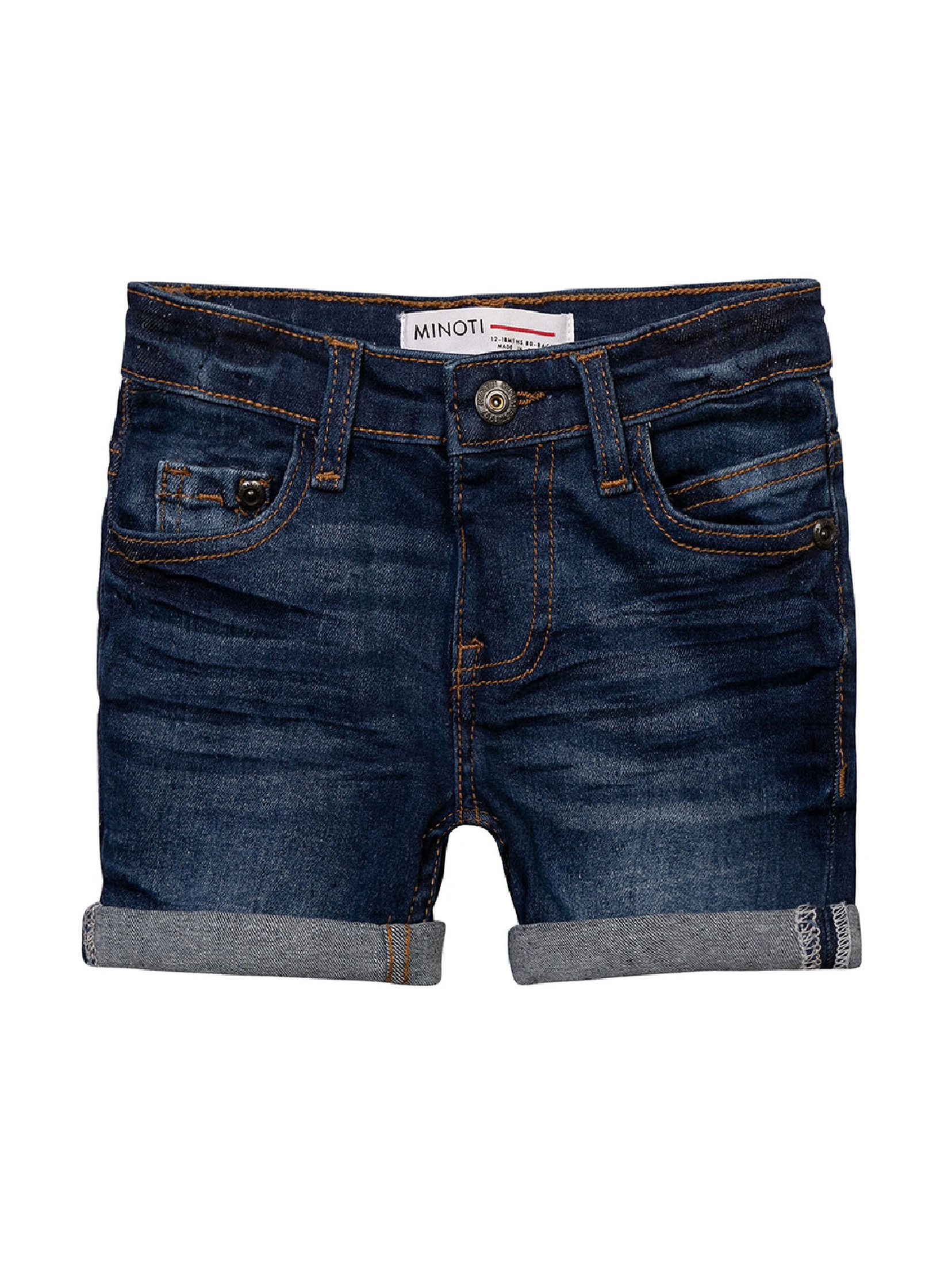 Jeansowe letnie szorty basic dla chłopca