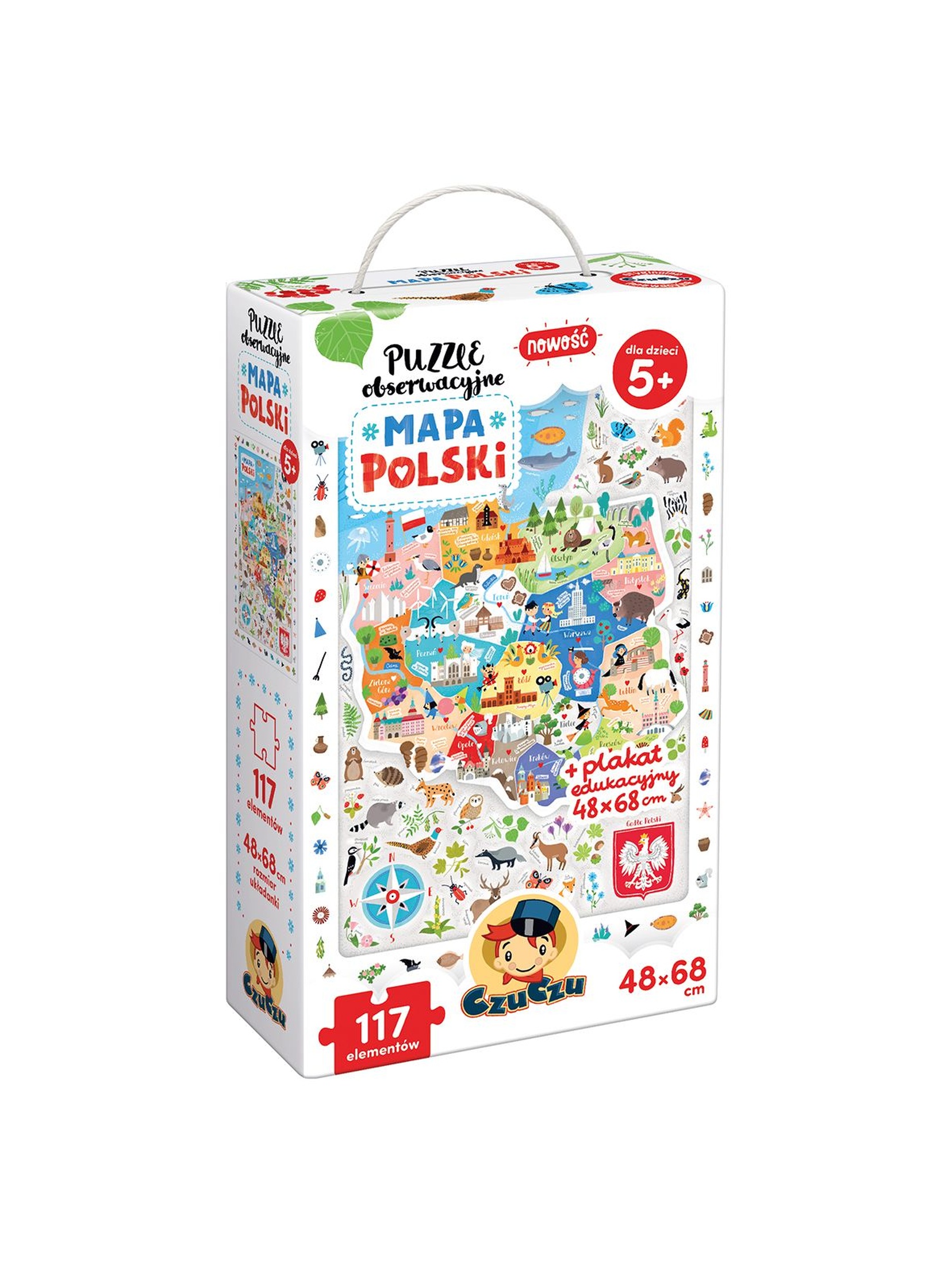 Puzzle obserwacyjne Mapa Polski CzuCzu wiek 5+