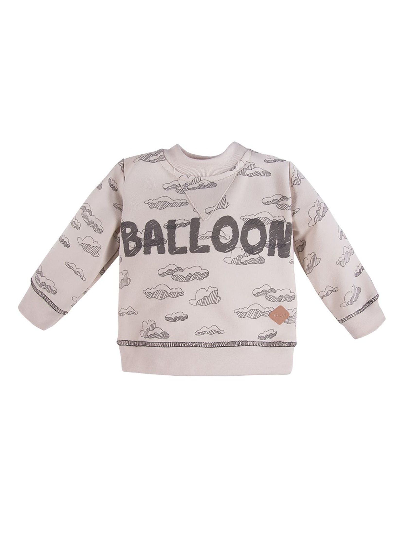 Bawełniana Bluza dresowa z kolekcji Balloons - beżowa