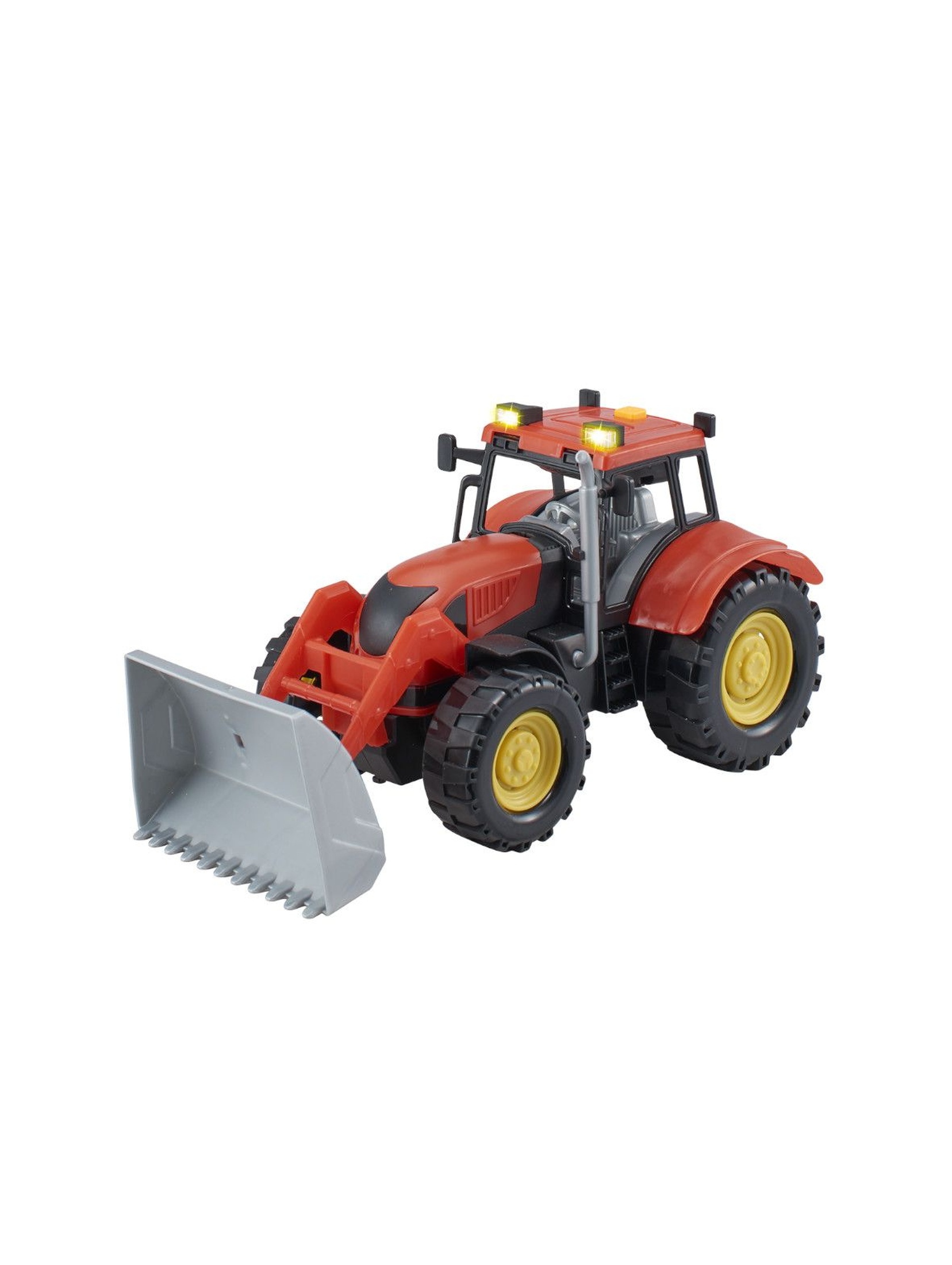 Agro pojazdy - Traktor z akcesoriami czerwony