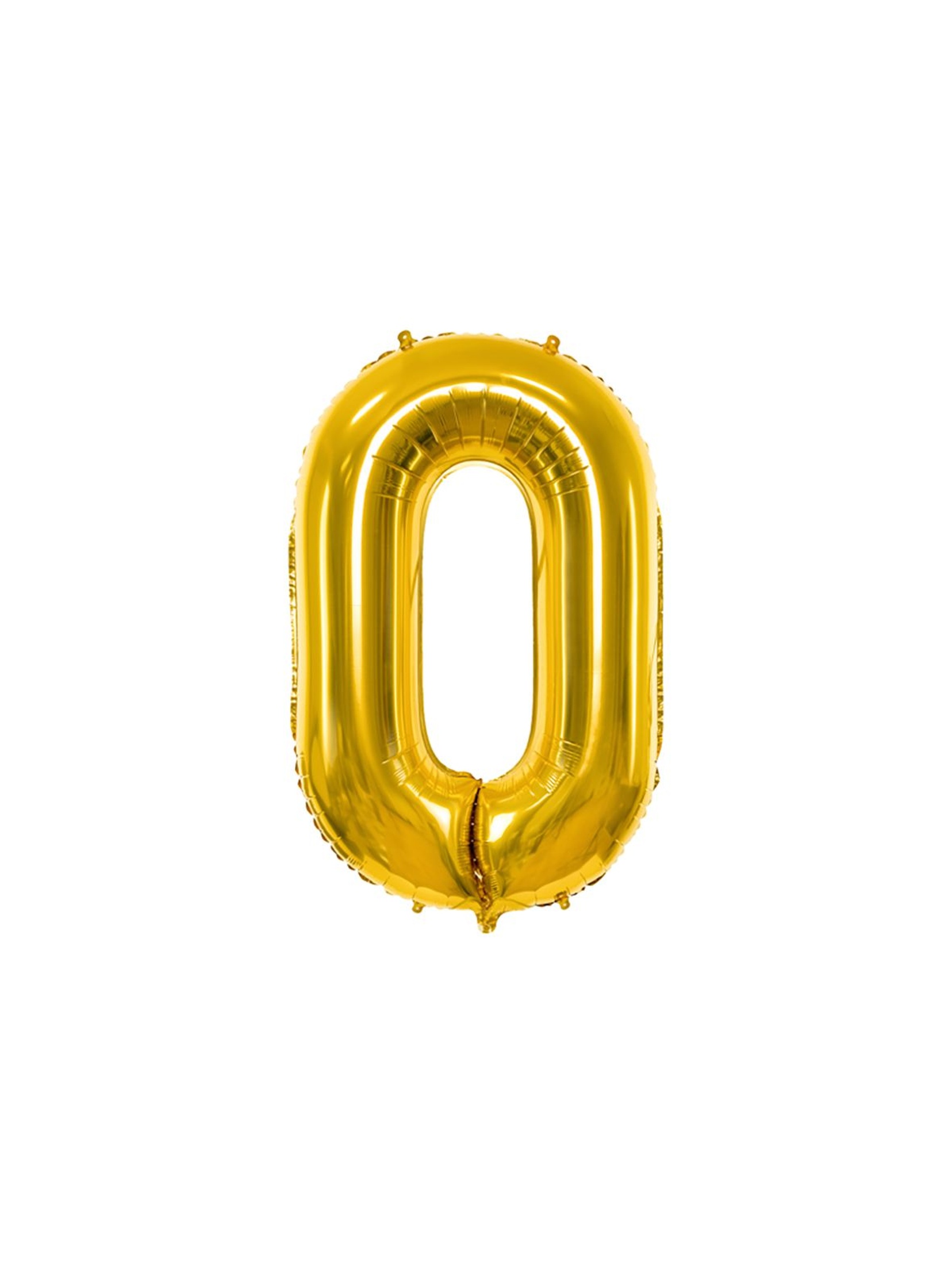 Balon foliowy metalizowany Cyfra ''0'' w kolorze złotym