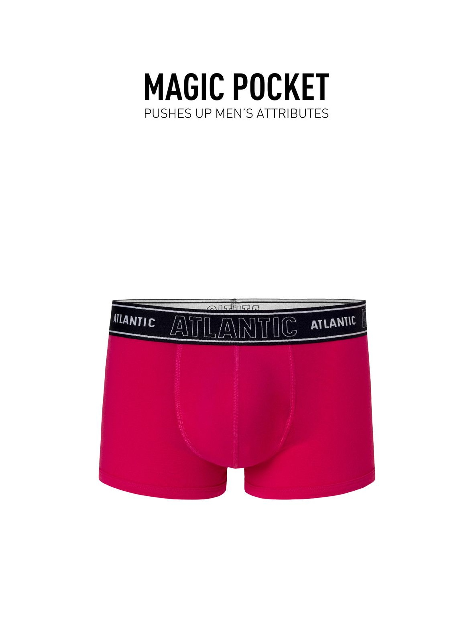 Bokserki męskie magic pocket - różowe