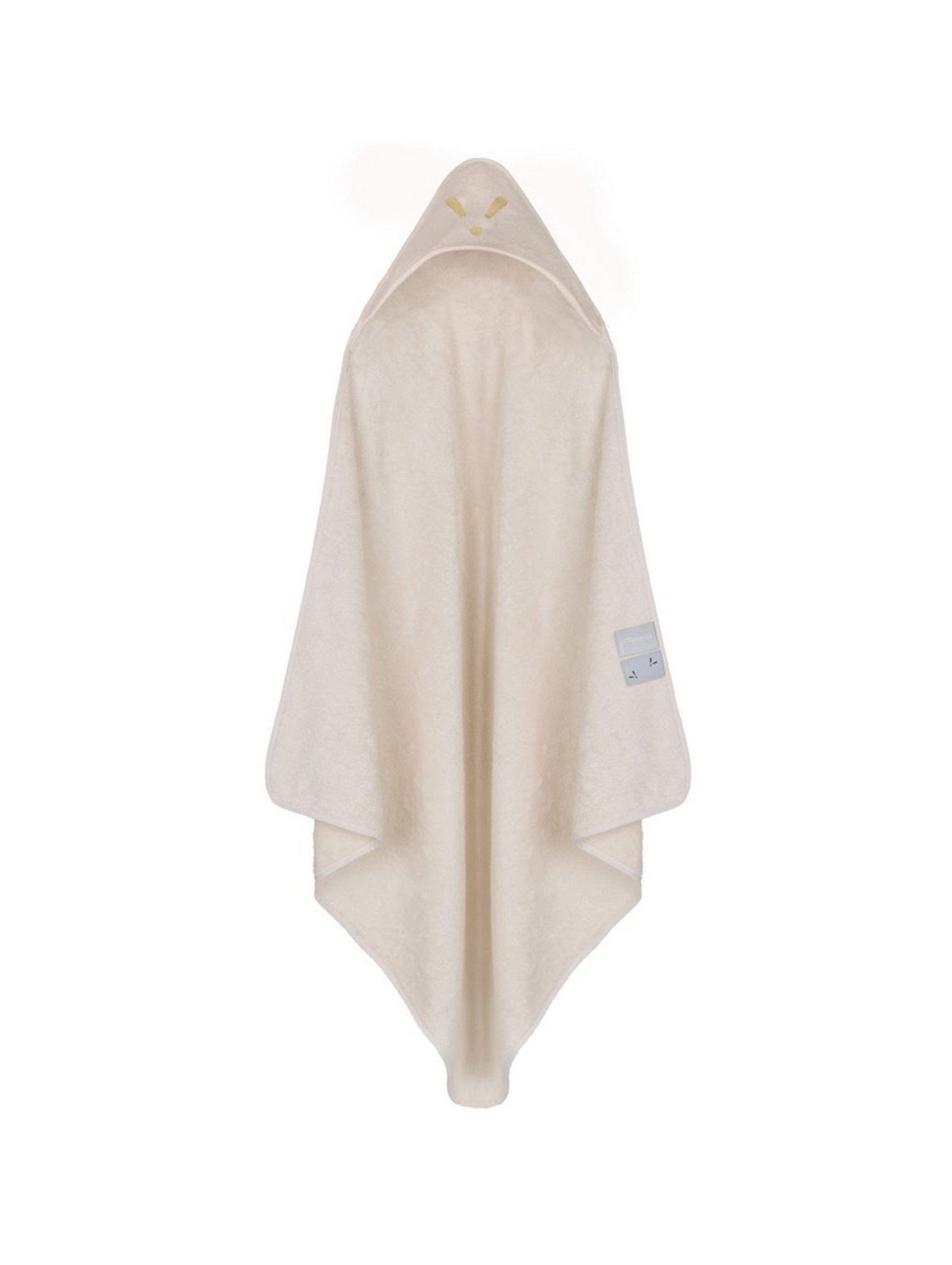Ręcznik, okrycie kąpielowe z kapturkiem bambusowo-bawełniane  z haftem kolekcja TowelPower - 75x75 cm