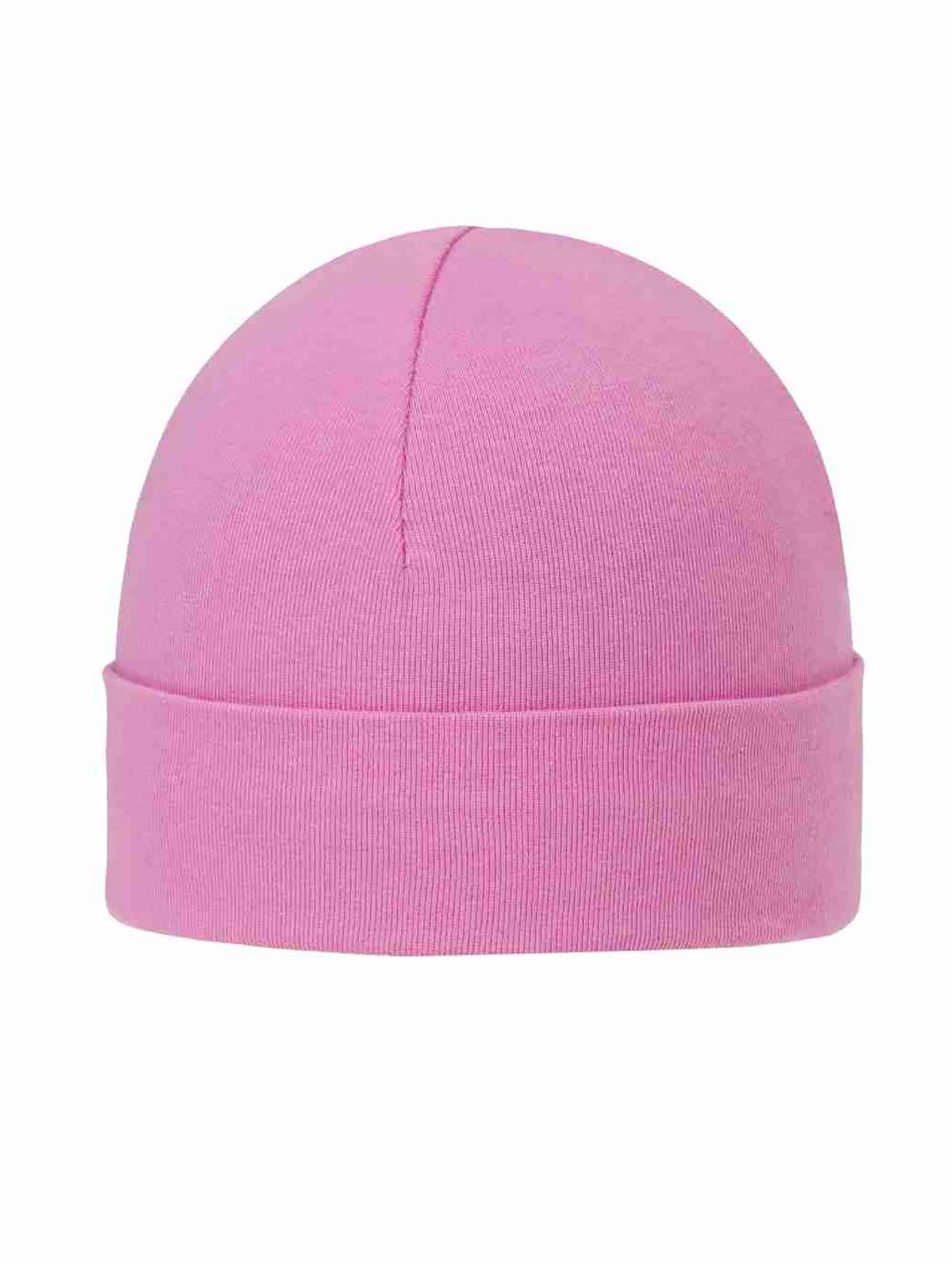 Różowa czapka niemowlęca wiosenna
