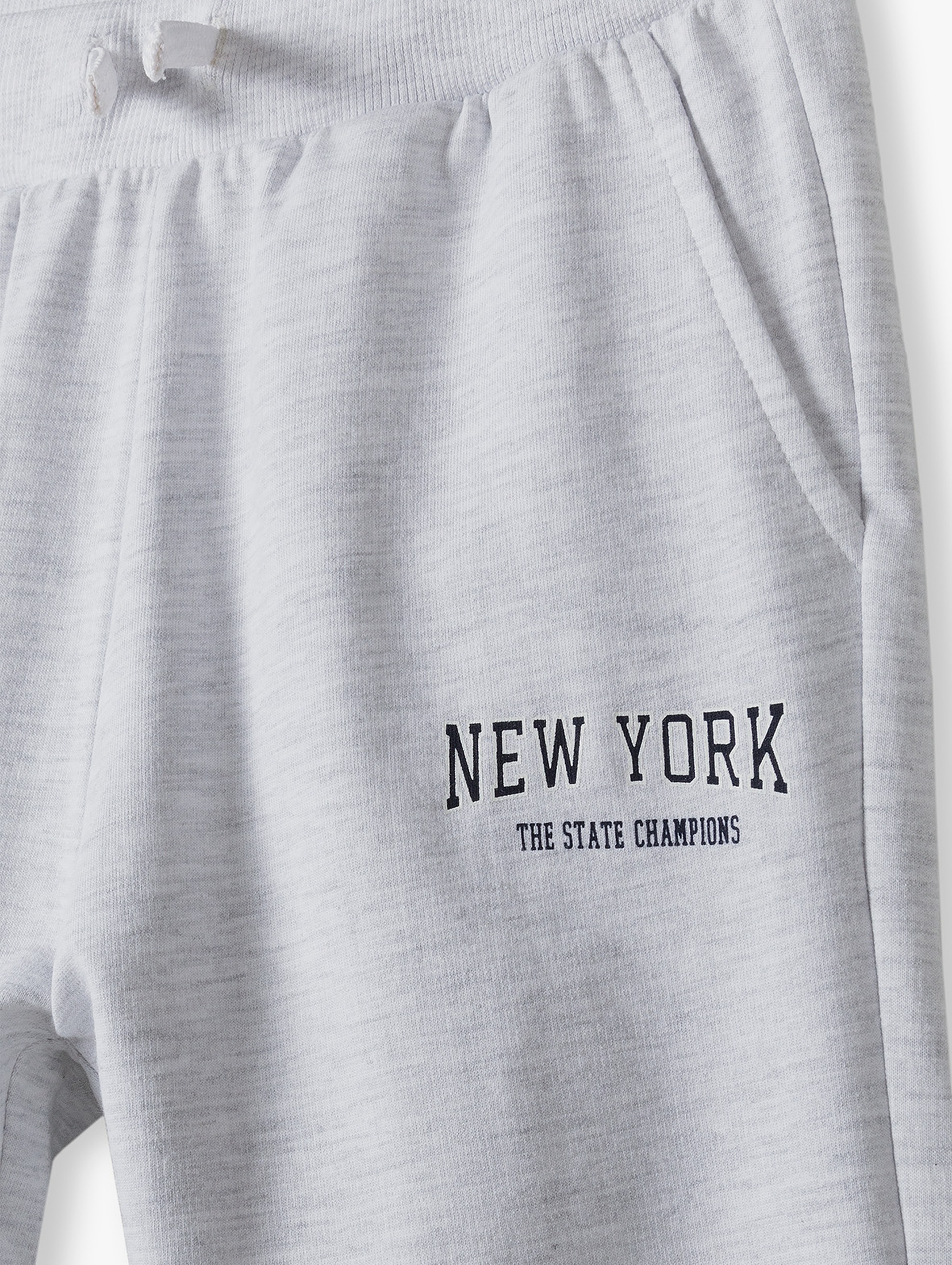 Szare spodnie dresowe regular - New Jork - szare - 5.10.15