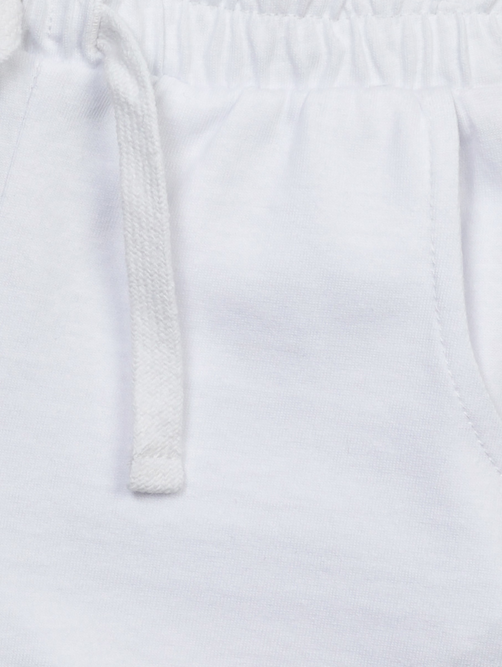 Białe szorty basic bawełniane dla niemowlaka