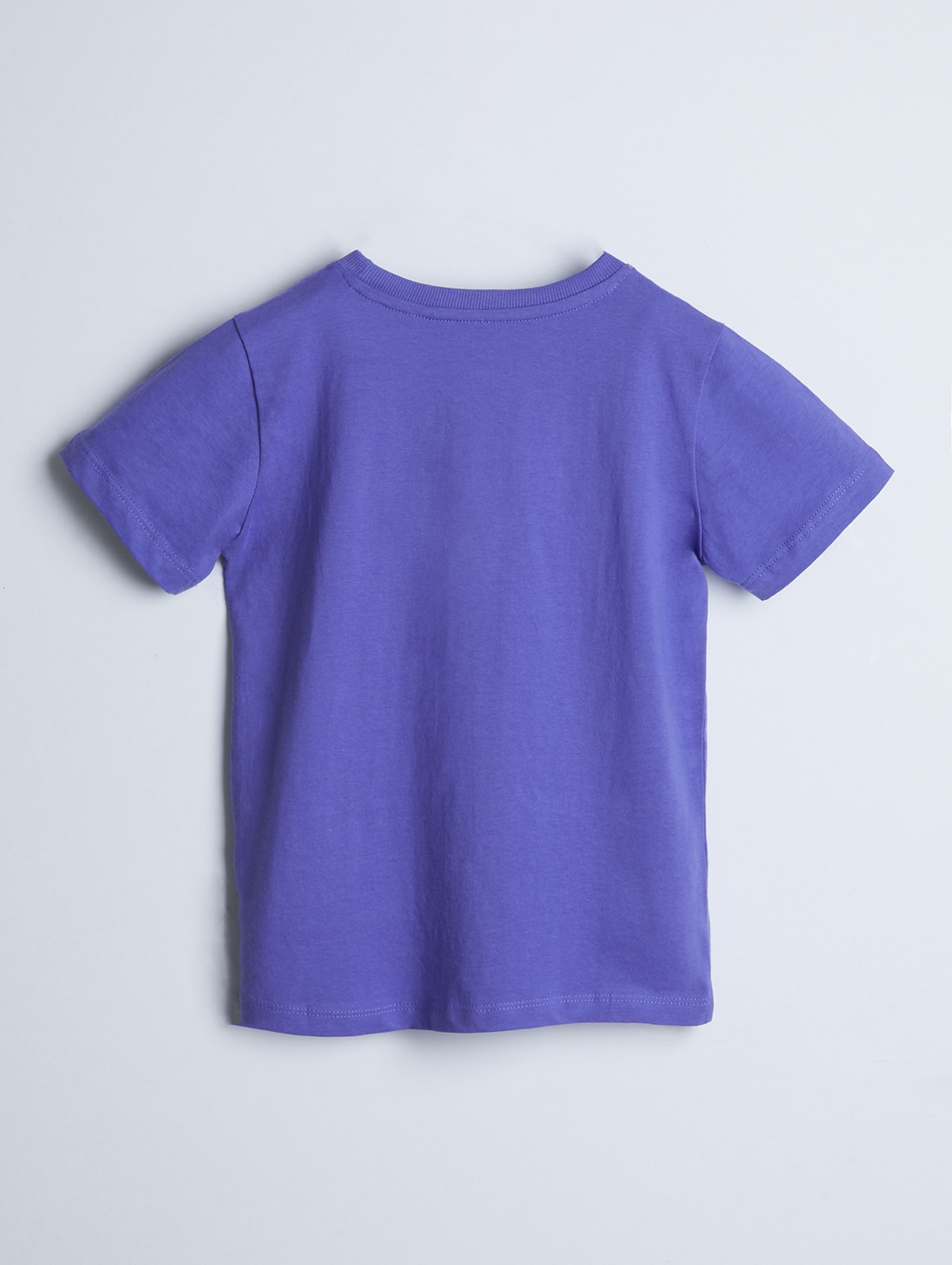 Miękki dzianinowy t-shirt w kolorze fioletowym - unisex - Limited Edition