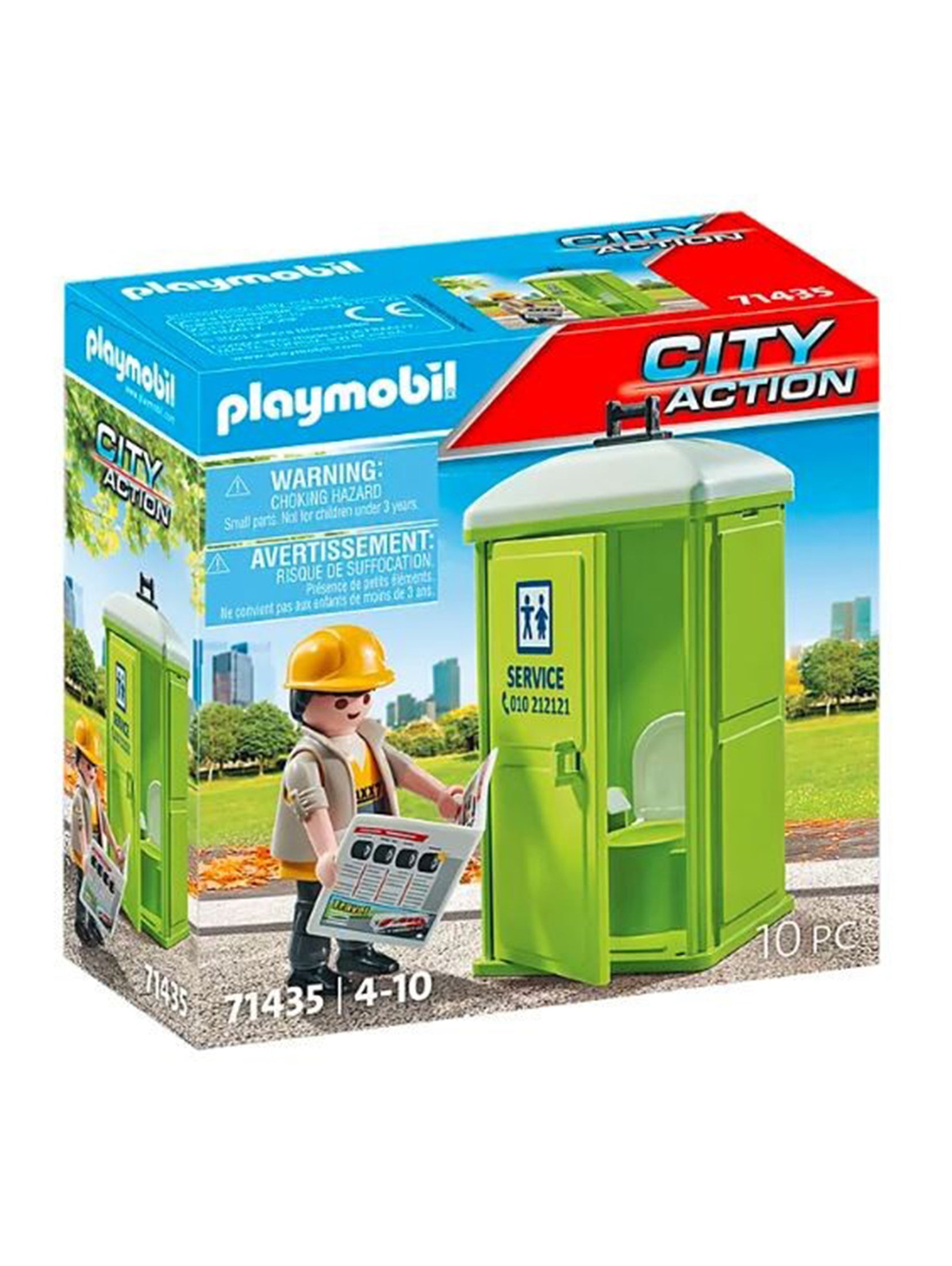 Zestaw z figurką City Action Mobilna toaleta