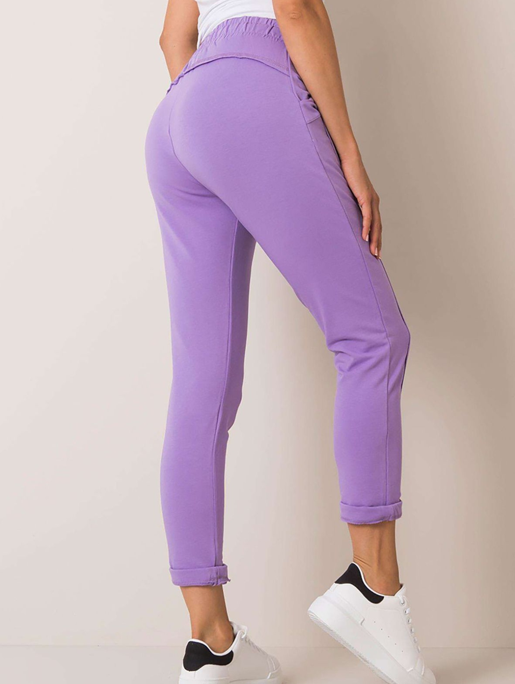 Spodnie dresowe damskie - fioletowe
