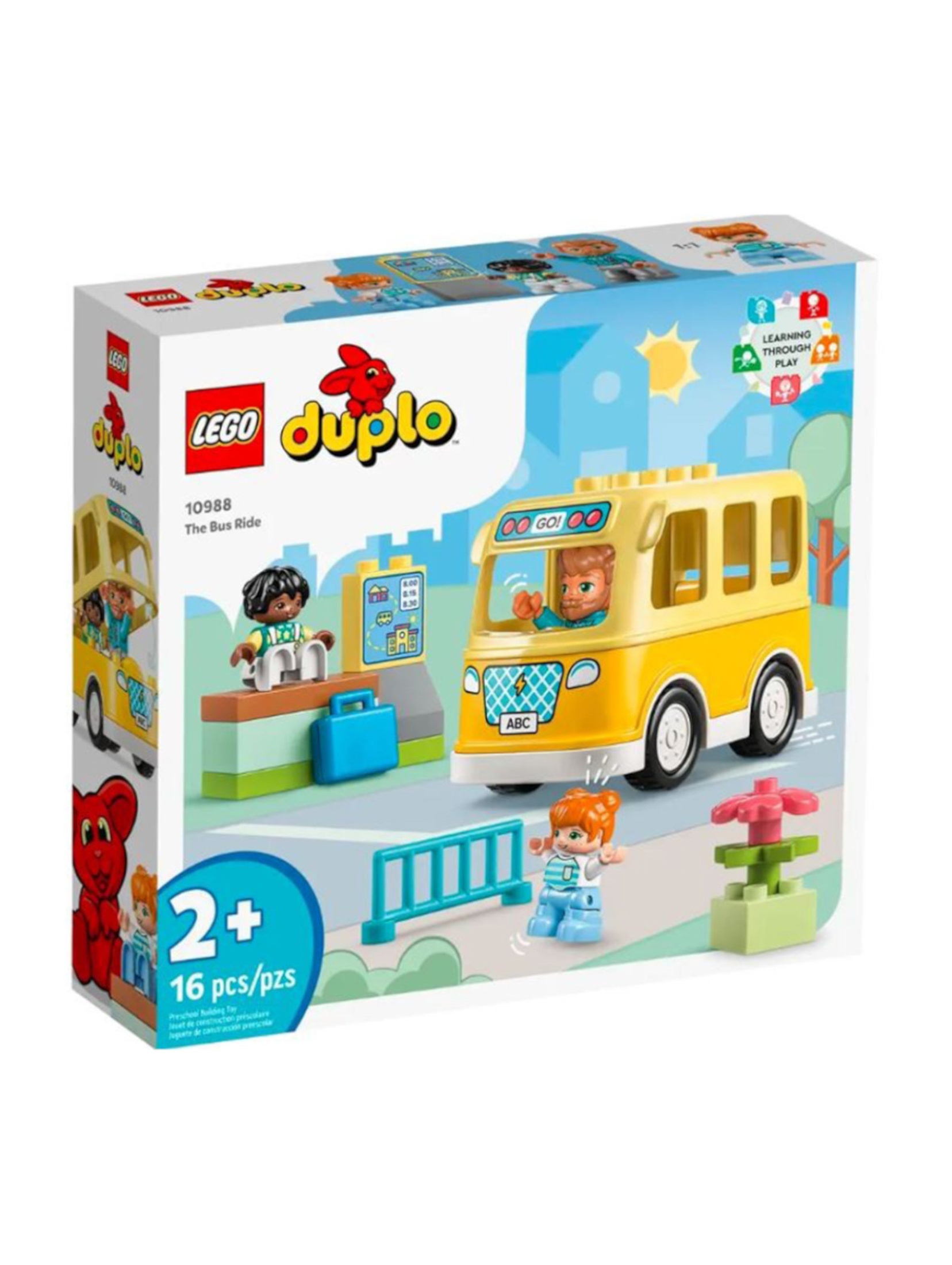 Klocki LEGO DUPLO 10988 Przejażdżka autobusem - 16 elementów, wiek 2 +