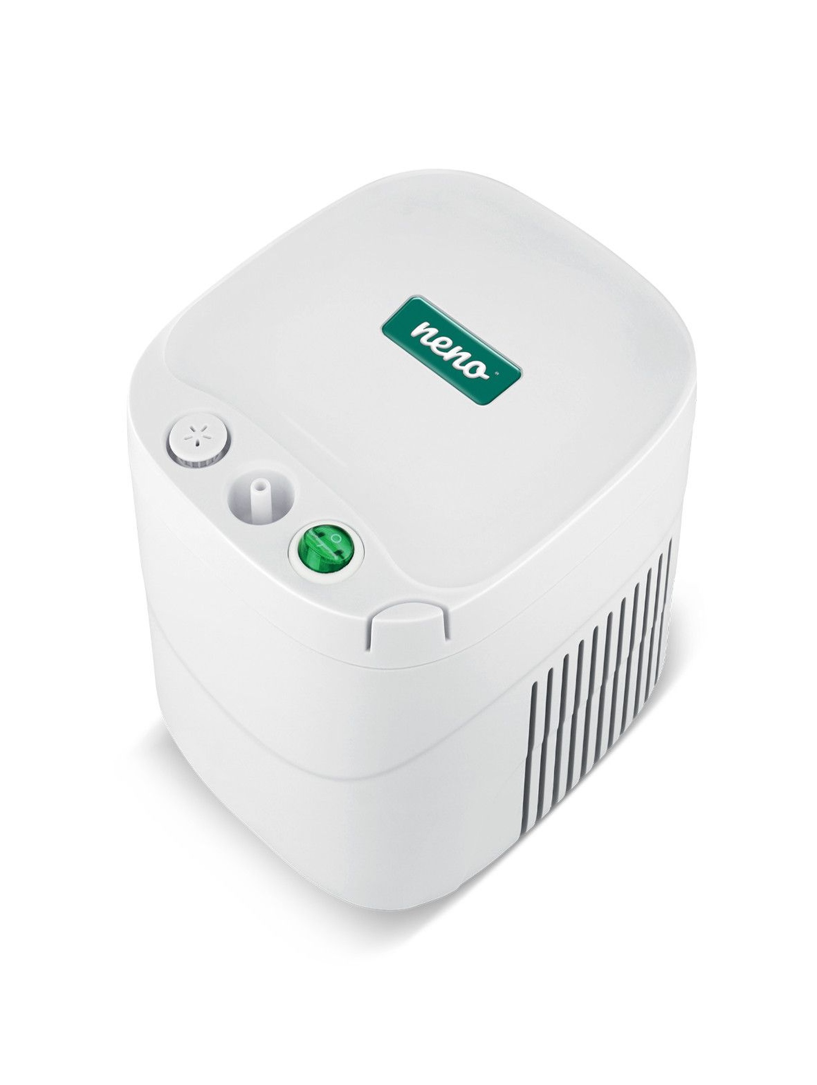 Inhalator Neno Sente  certyfikowany produkt medyczny w kolorze biało - zielonym