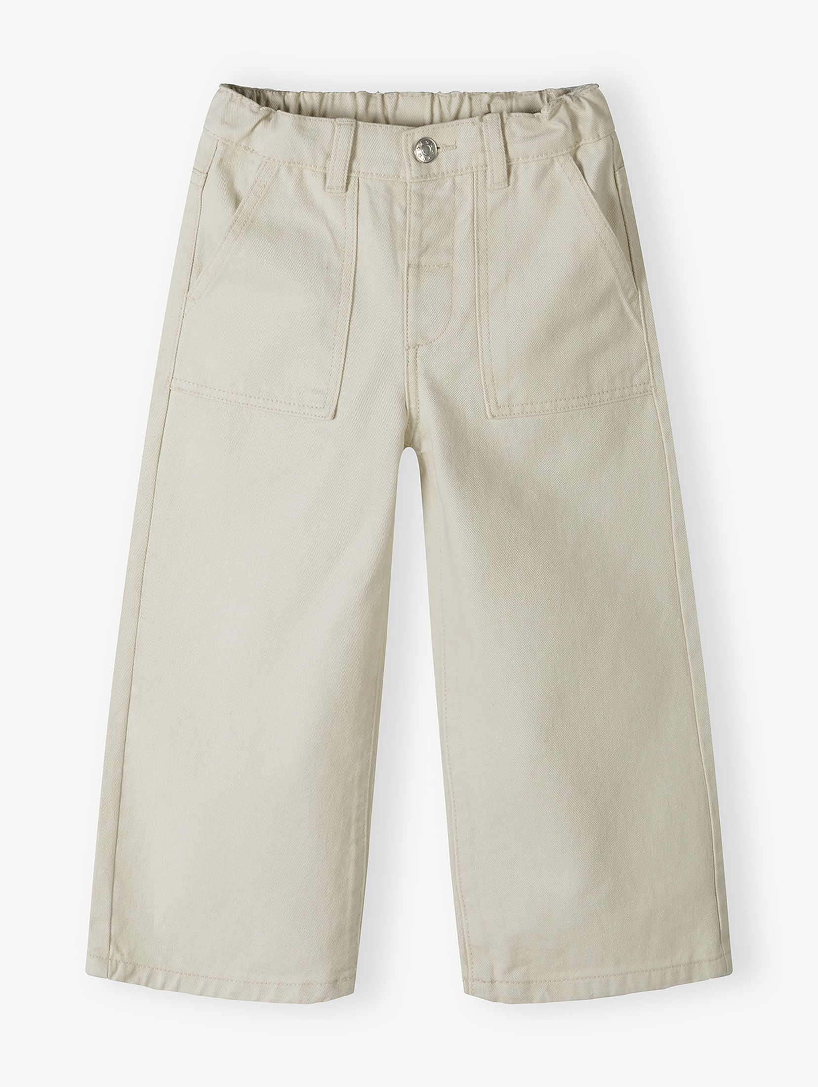 Jeansowe spodnie dziewczęce z szerokimi nogawkami - 5.10.15.