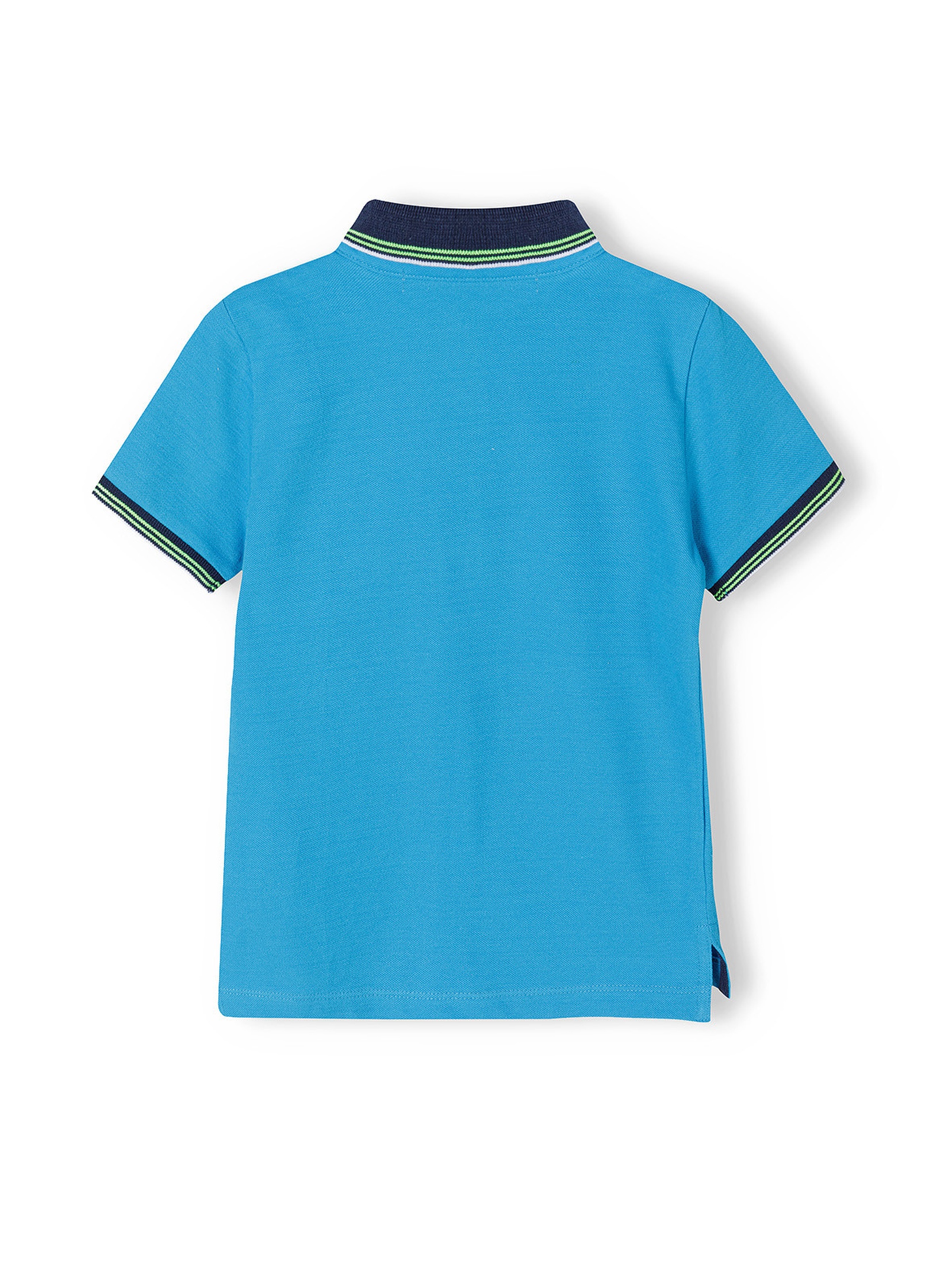Niebieska bluzka polo z krótkim rękawem dla chłopca