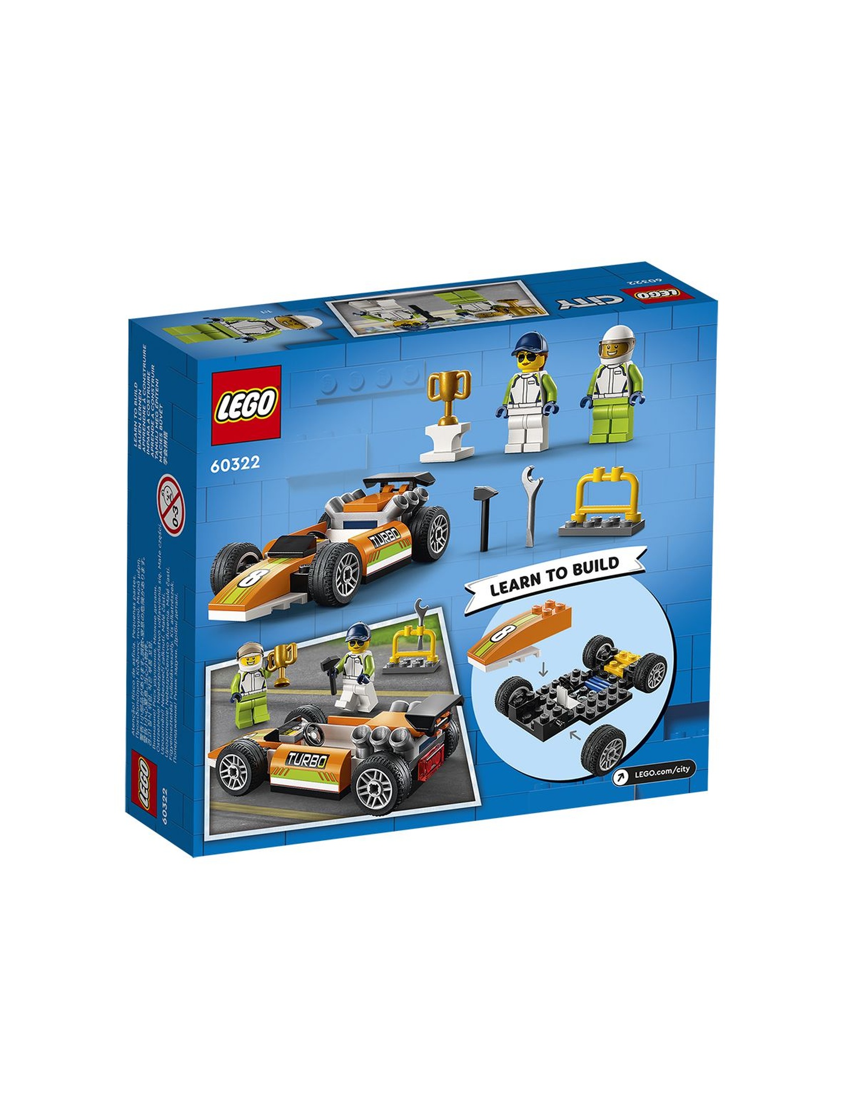 LEGO City 60322 Samochód wyścigowy wiek 4+
