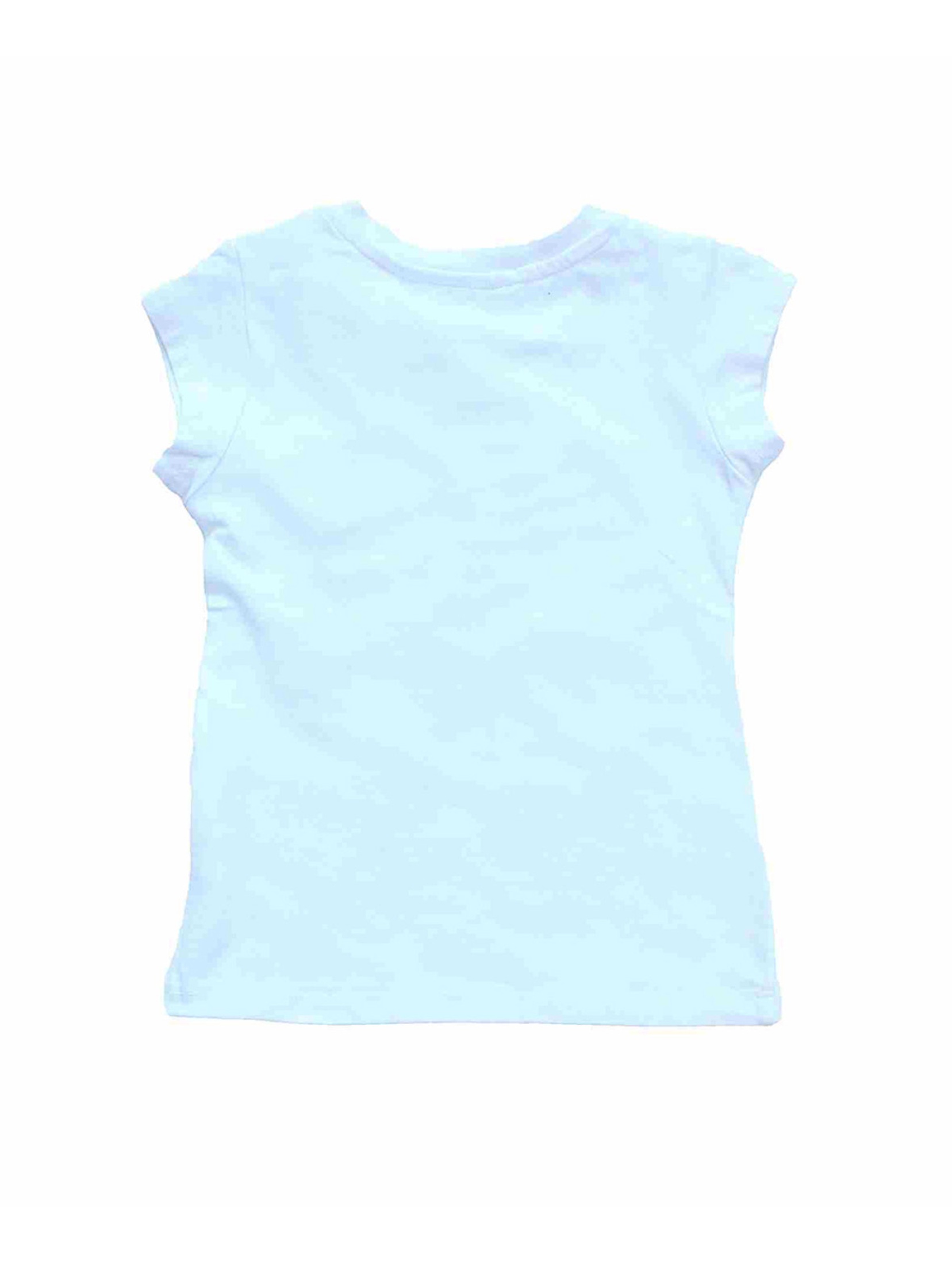 Dziewczęca koszulka z krótkim rękawem niebieska