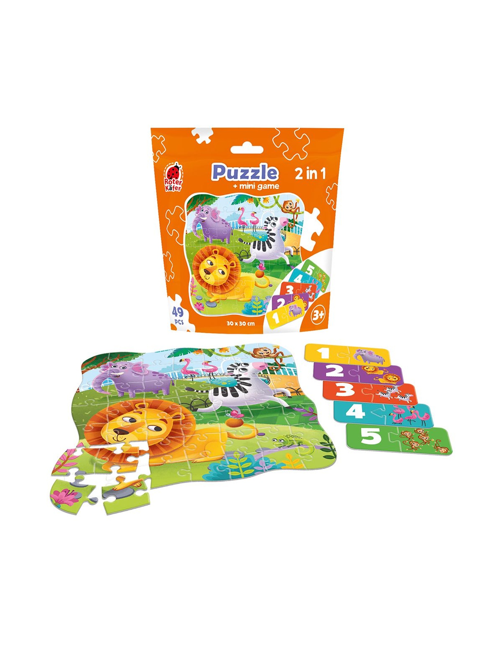 Puzzle dziecięce Zoo - Puzzle+gra