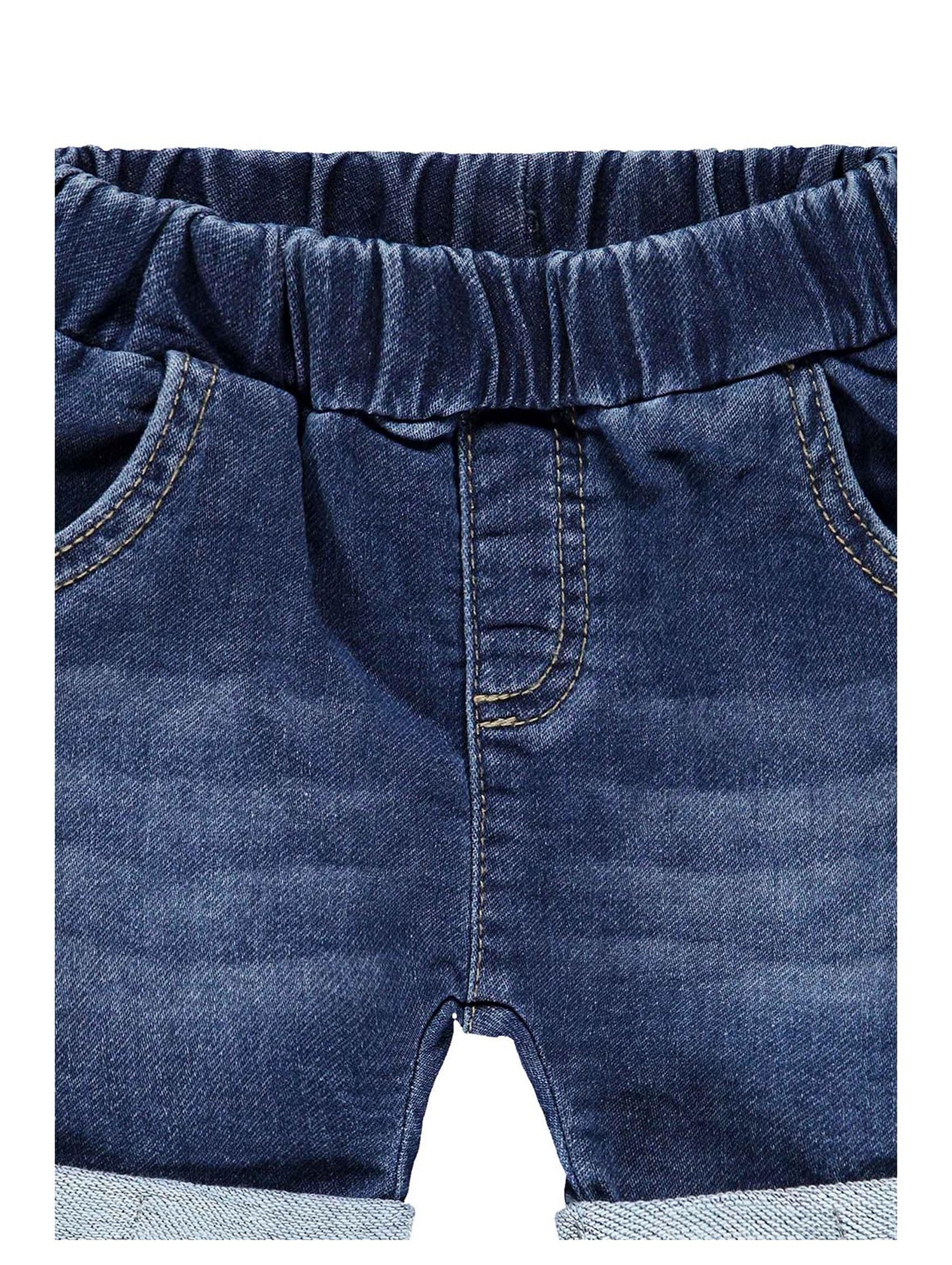 Spodenki krótkie jeansowe dziewczęce, niebieskie, Bellybutton
