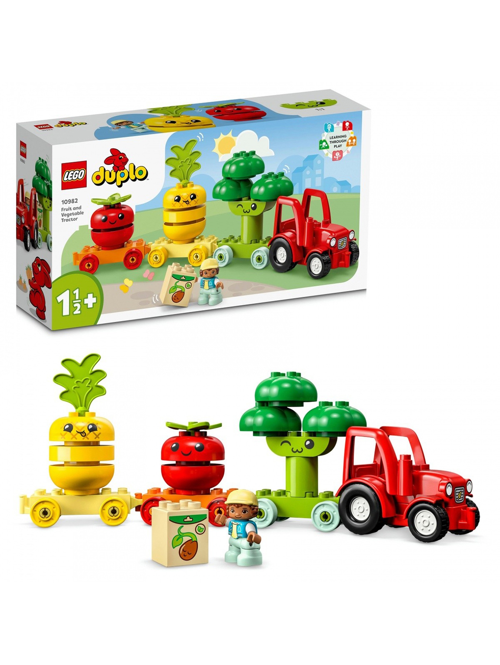 Klocki LEGO DUPLO 10982 Traktor z warzywami i owocami - 19 elementów