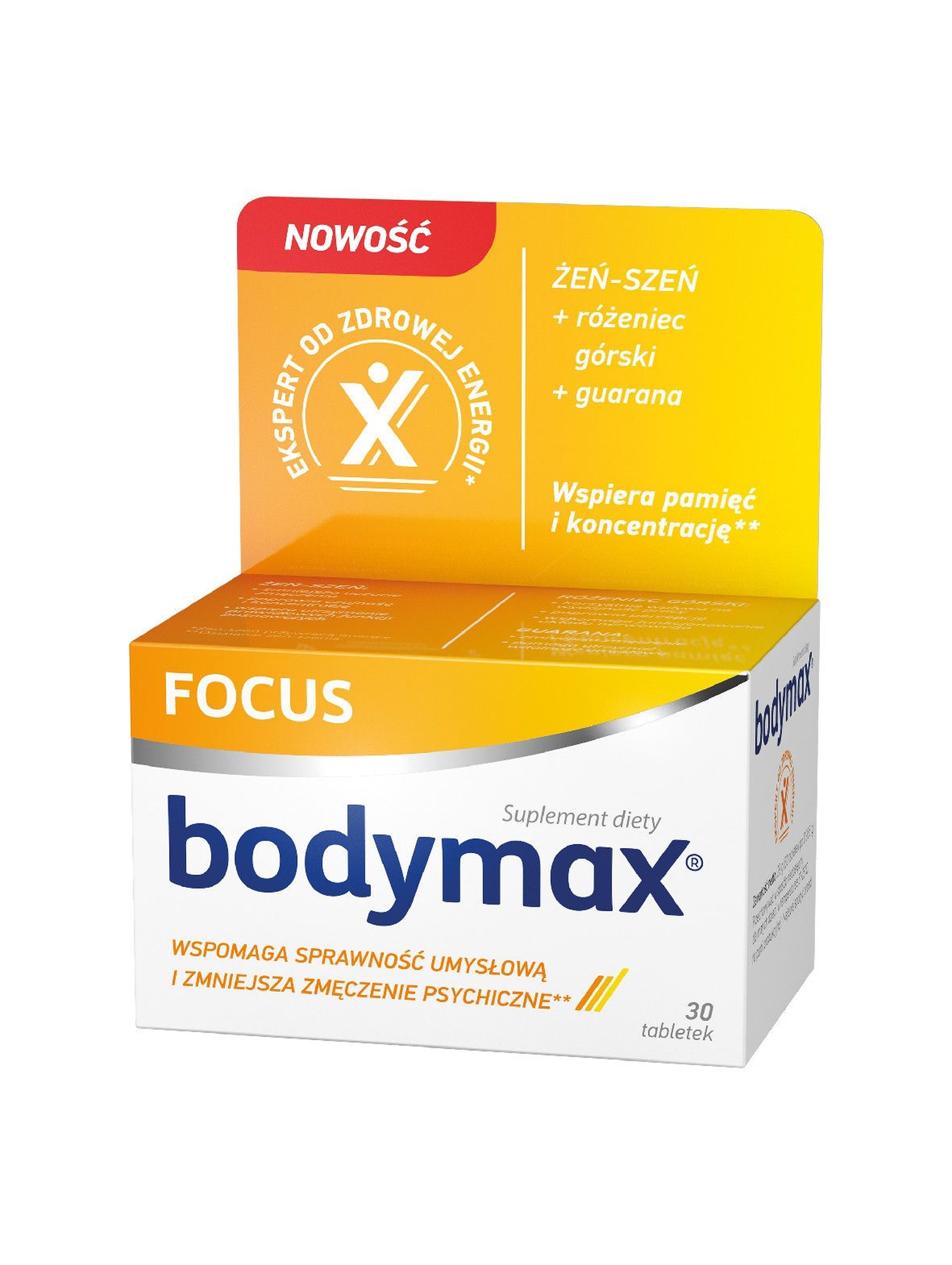 Bodymax FOCUS na pamięć i koncentrację 30 tabletek