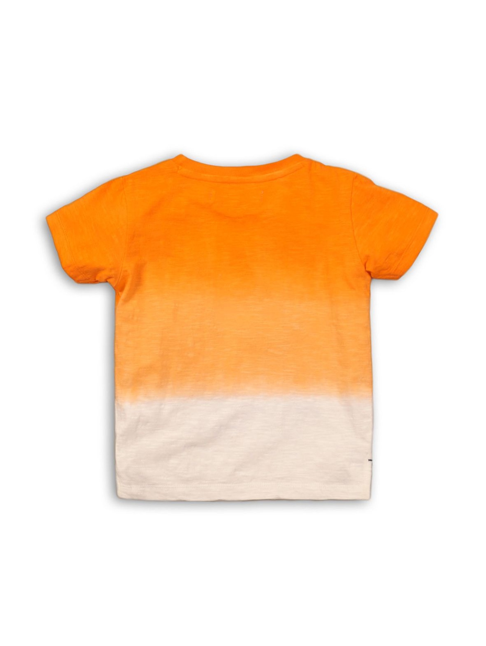 Pomarańczowo-biały t-shirt niemowlęcy