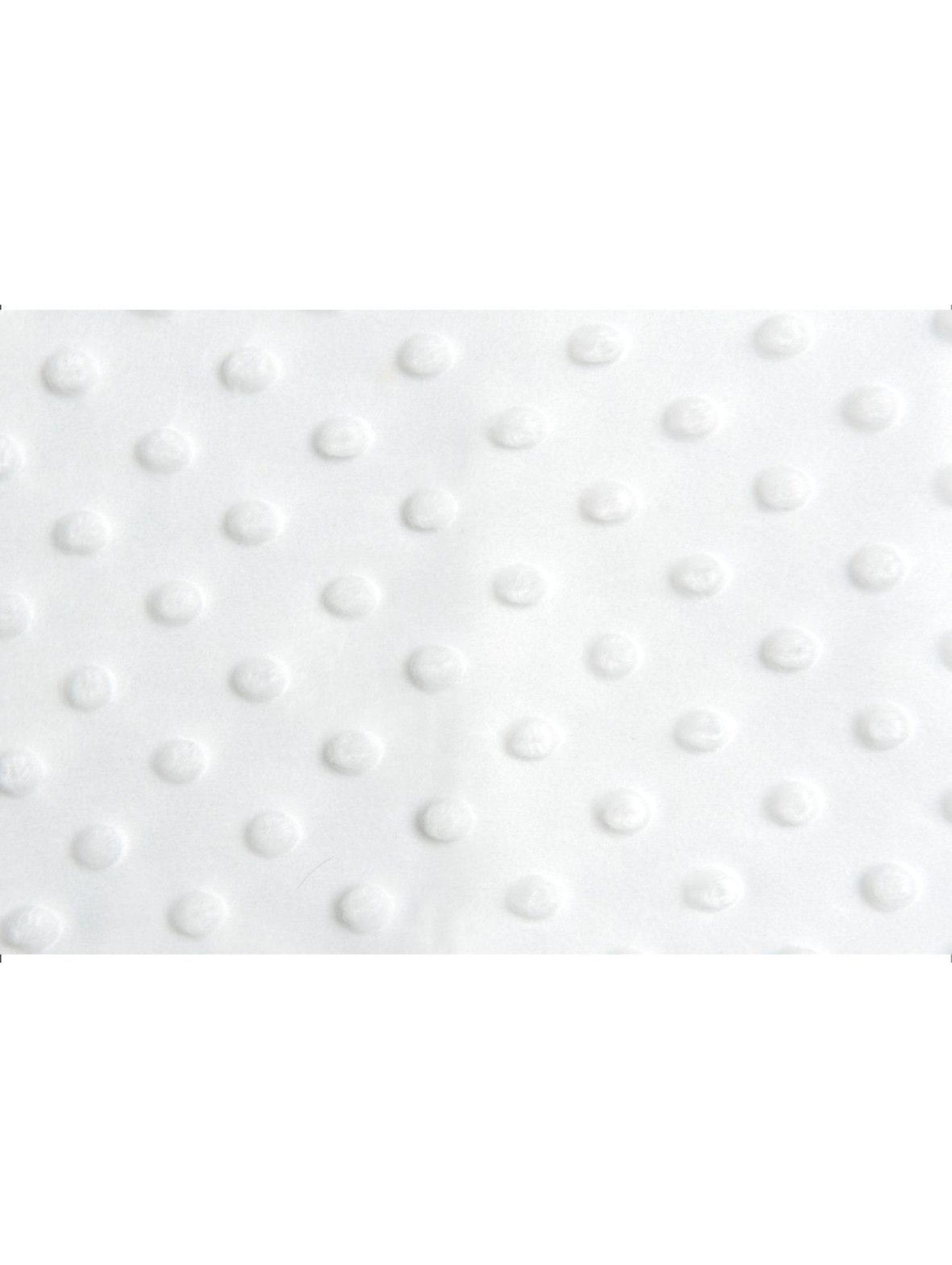 Koc Minky + Bawełna biały grochy szaro-białe 75 x 100 cm