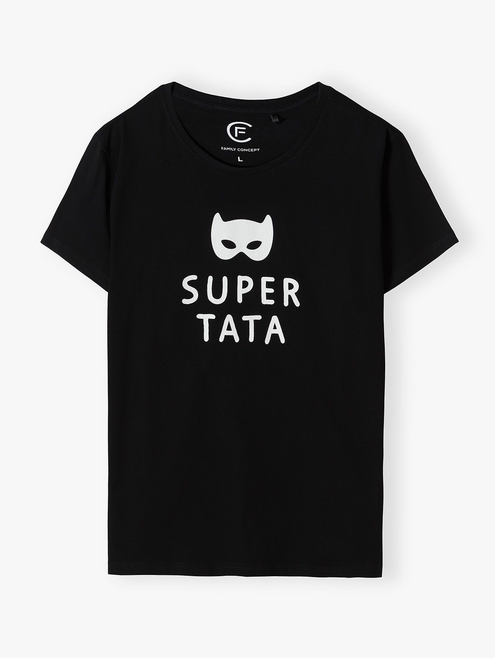 Bawełniany t-shirt męski z nadrukiem "Super tata"