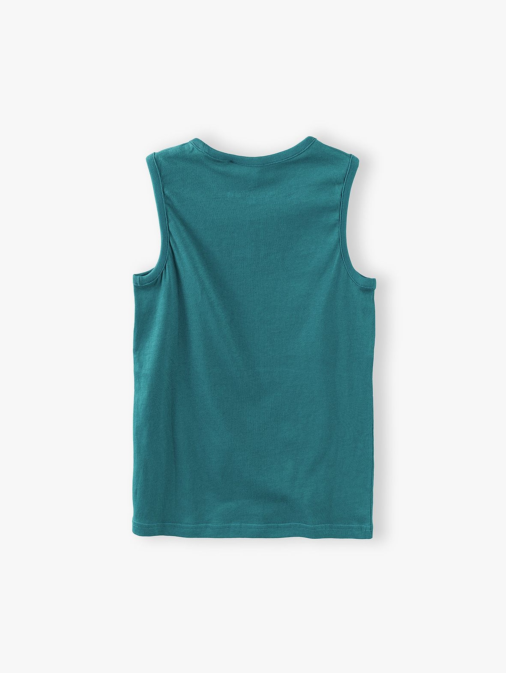 T-shirt chłopięcy w kolorze ciemnej zieleni- Chillaułcik