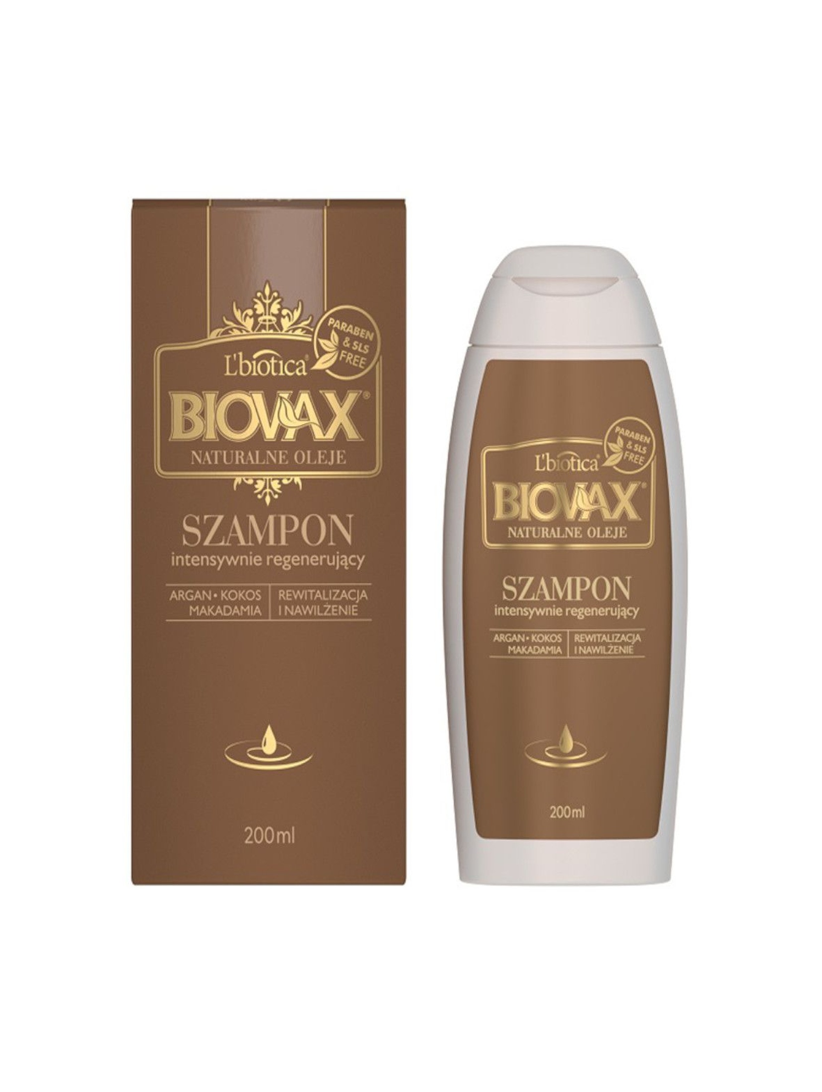 BIOVAX ARGAN, MAKADAMIA, KOKOS szampon każdy rodzaju włosów