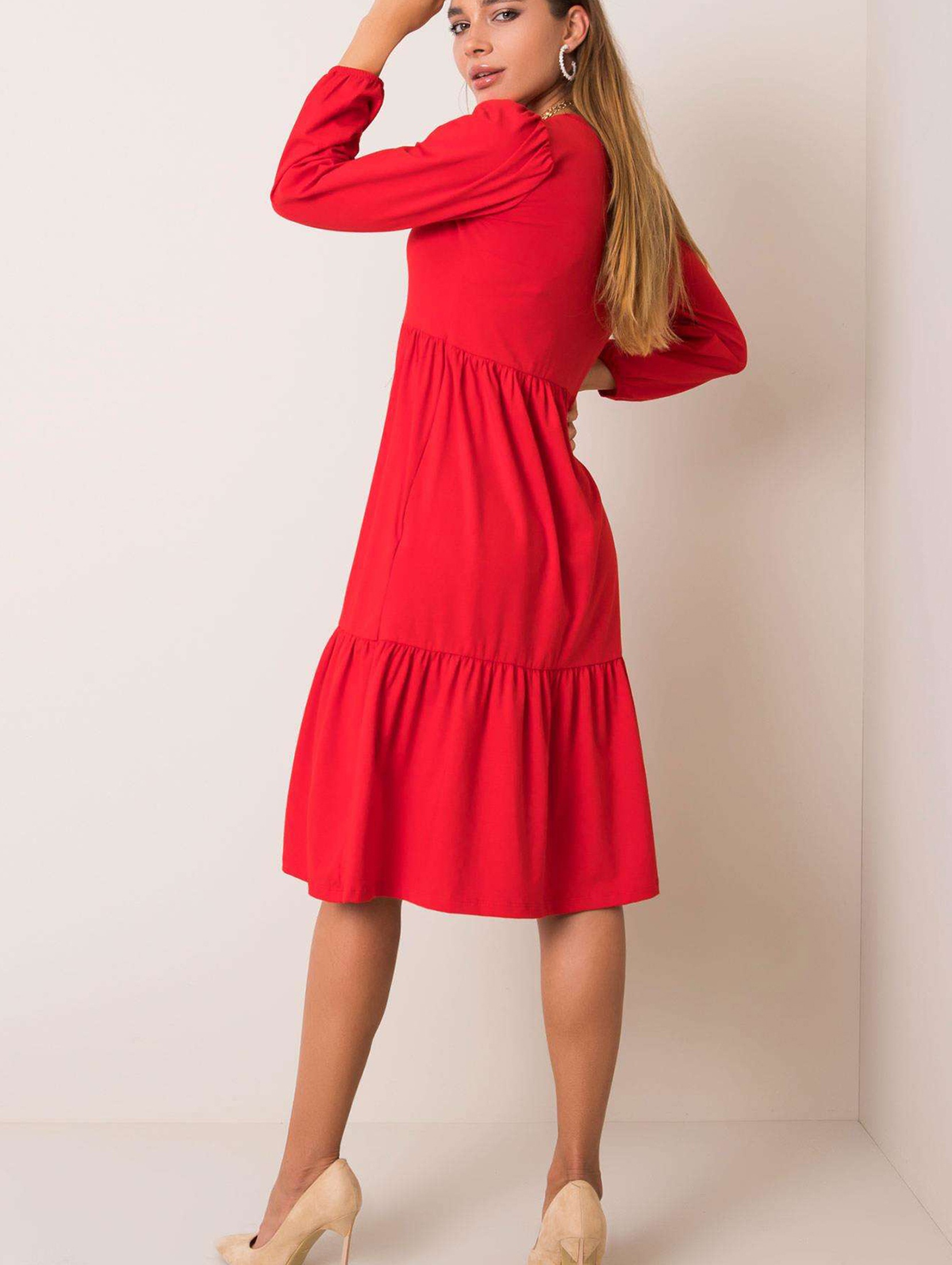Czerwona sukienka Yonne RUE PARIS