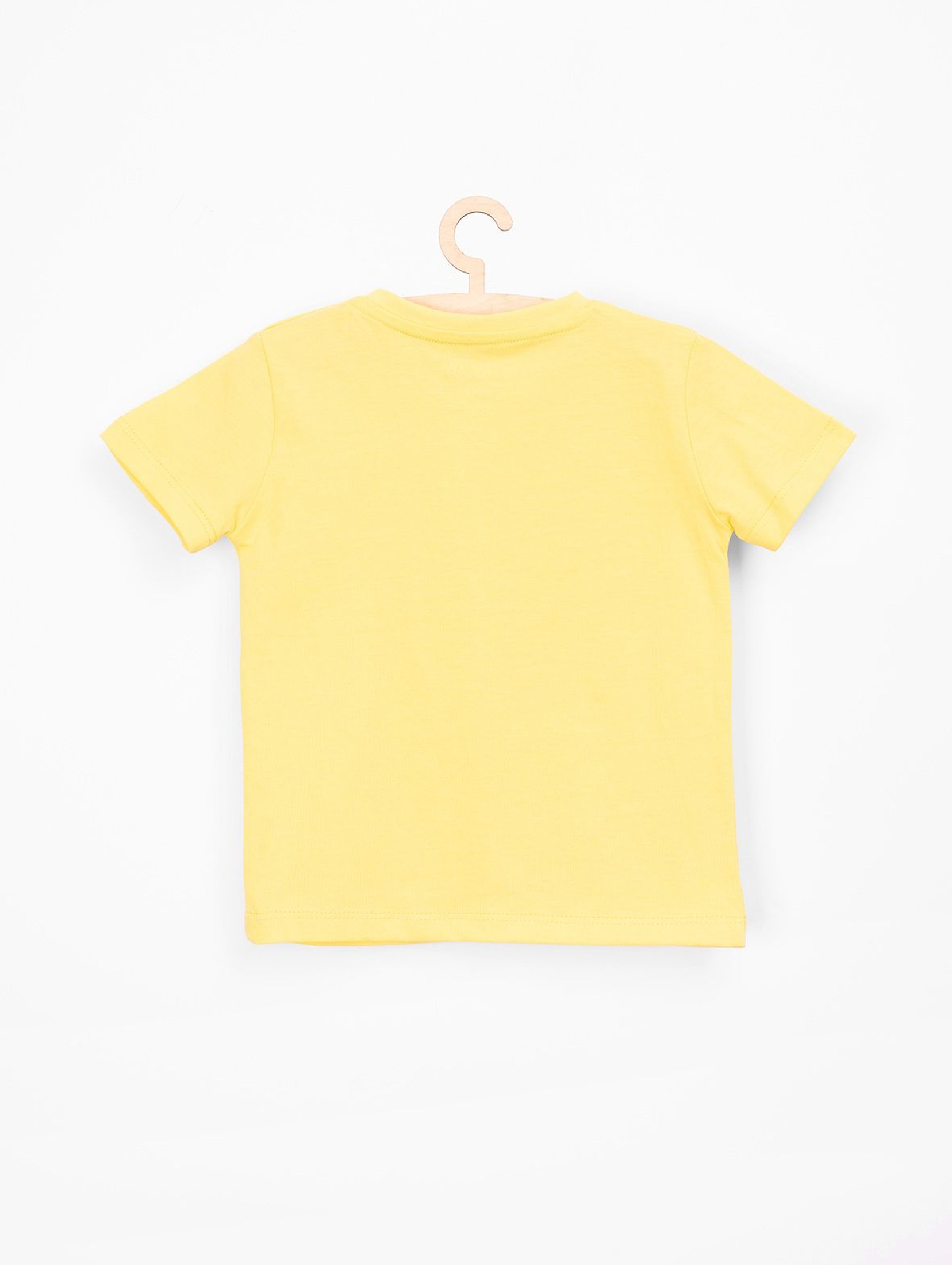 T-shirt dla niemowlaka- zółty z krokodylem