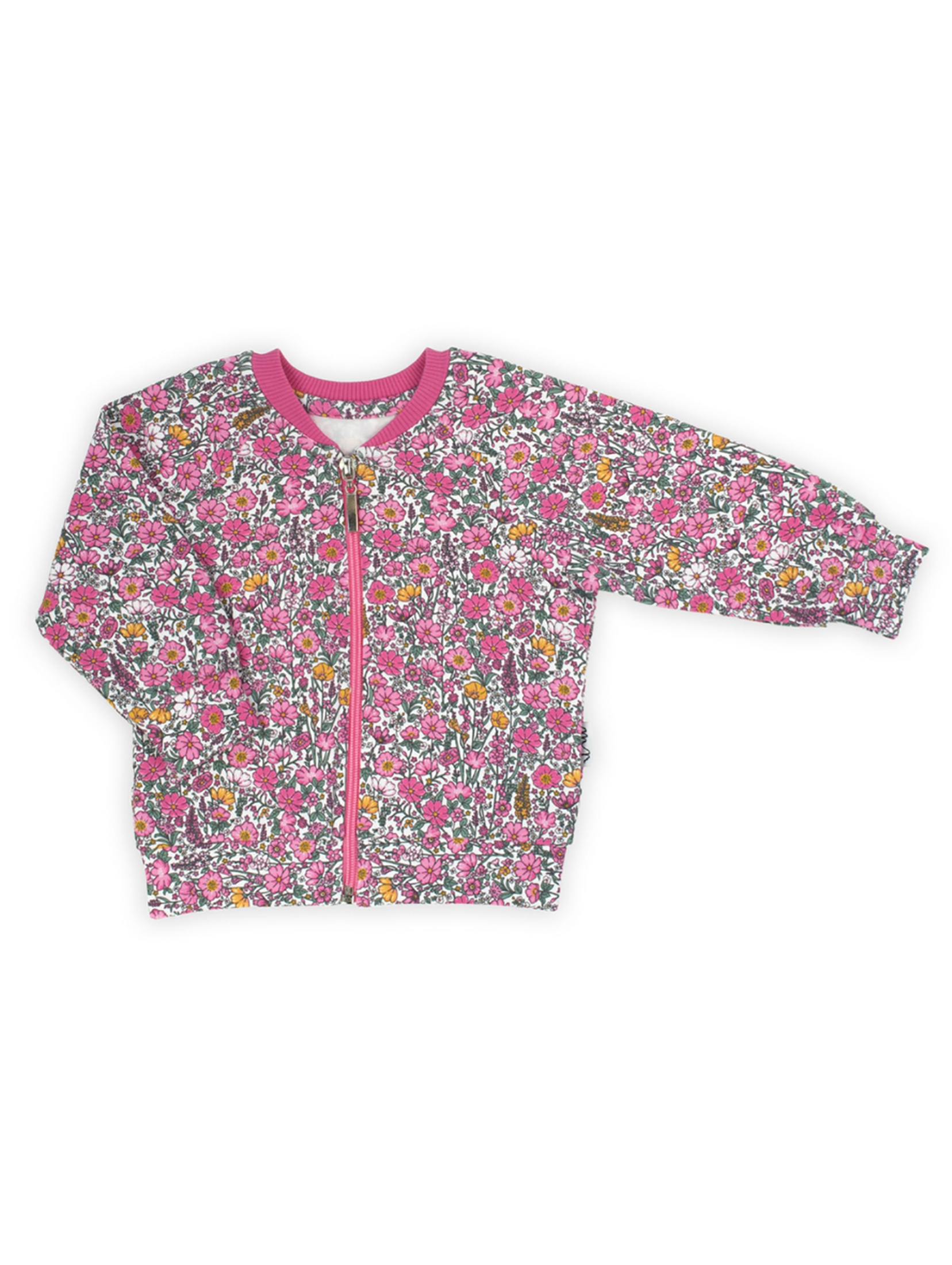 Bluza dresowa - boomerka dziewczęca w kwiatki Lea