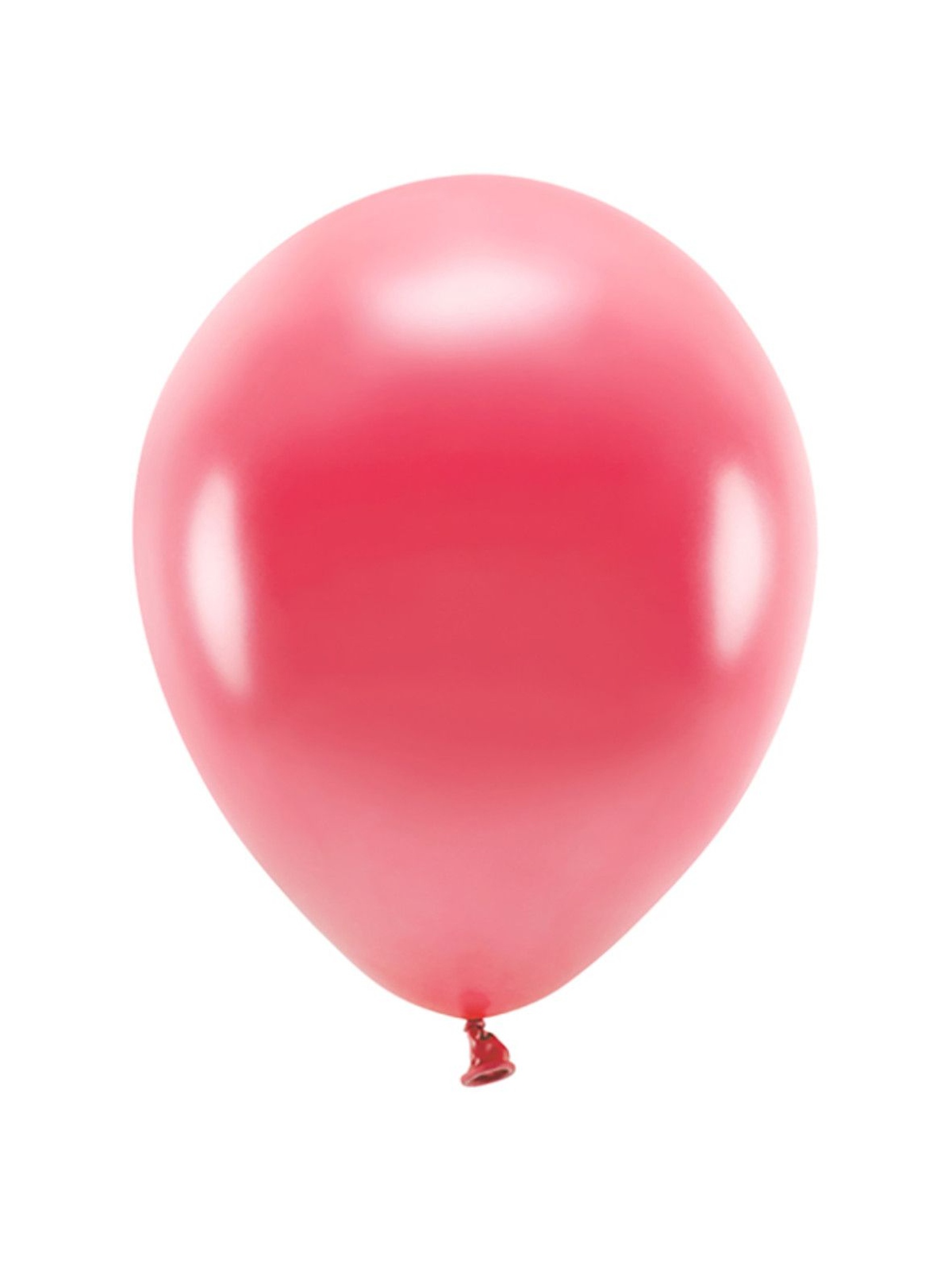 Balony Eco 26cm metalizowane, jasny czerwony - 100szt