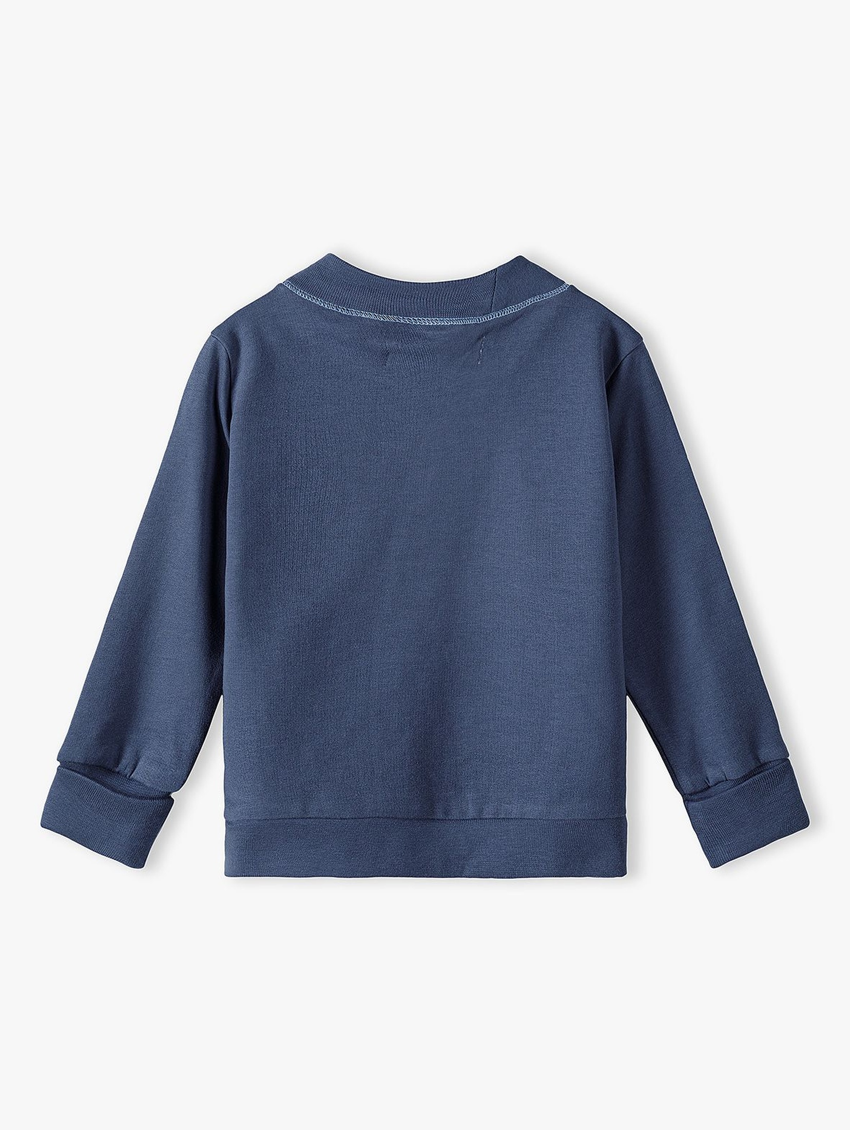 Bluza dresowa niemowlęca ROSNĘ Z TOBĄ - niebieska